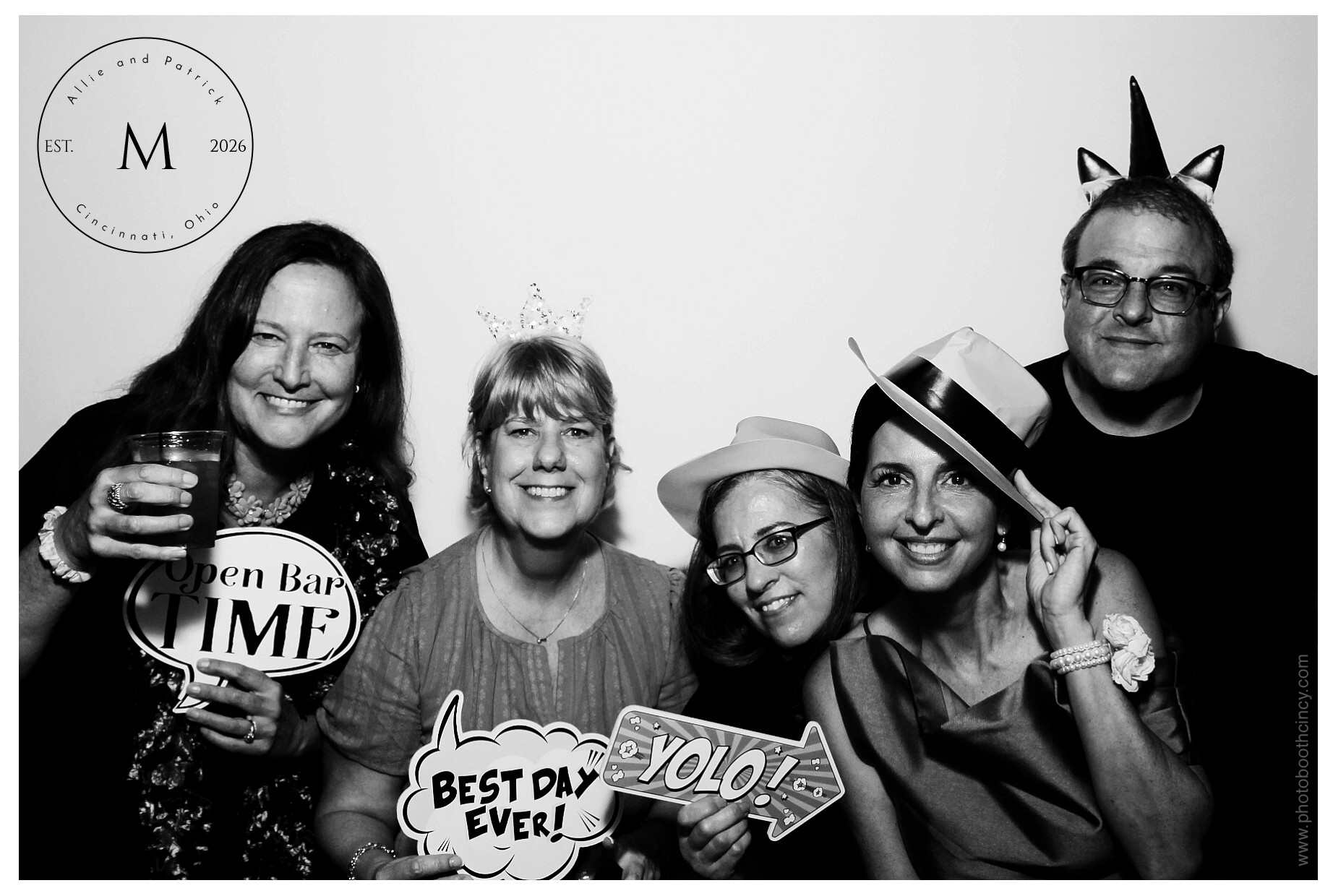 Allie & Patrick | View more photos from the event at gallery.photoboothcincy.com/u/PhotoBoothCincy/Allie-Patrick