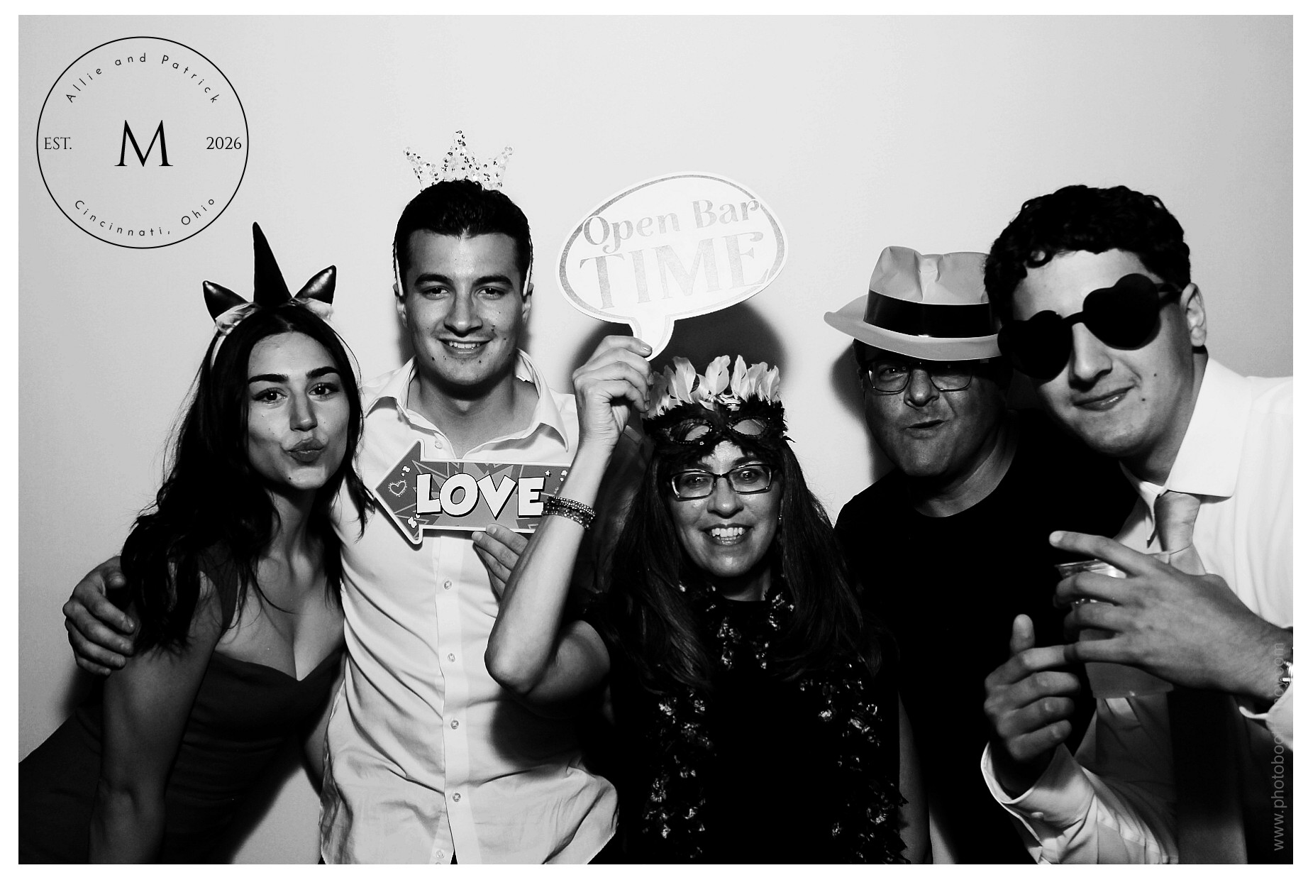 Allie & Patrick | View more photos from the event at gallery.photoboothcincy.com/u/PhotoBoothCincy/Allie-Patrick