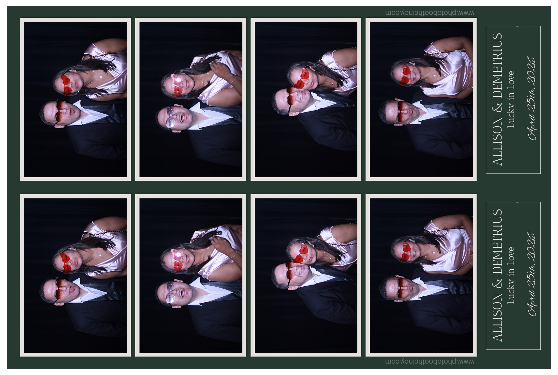 Allison & Demetrius Reception | View more photos from the event at gallery.photoboothcincy.com/u/PhotoBoothCincy/Allison-Demetrius-Reception