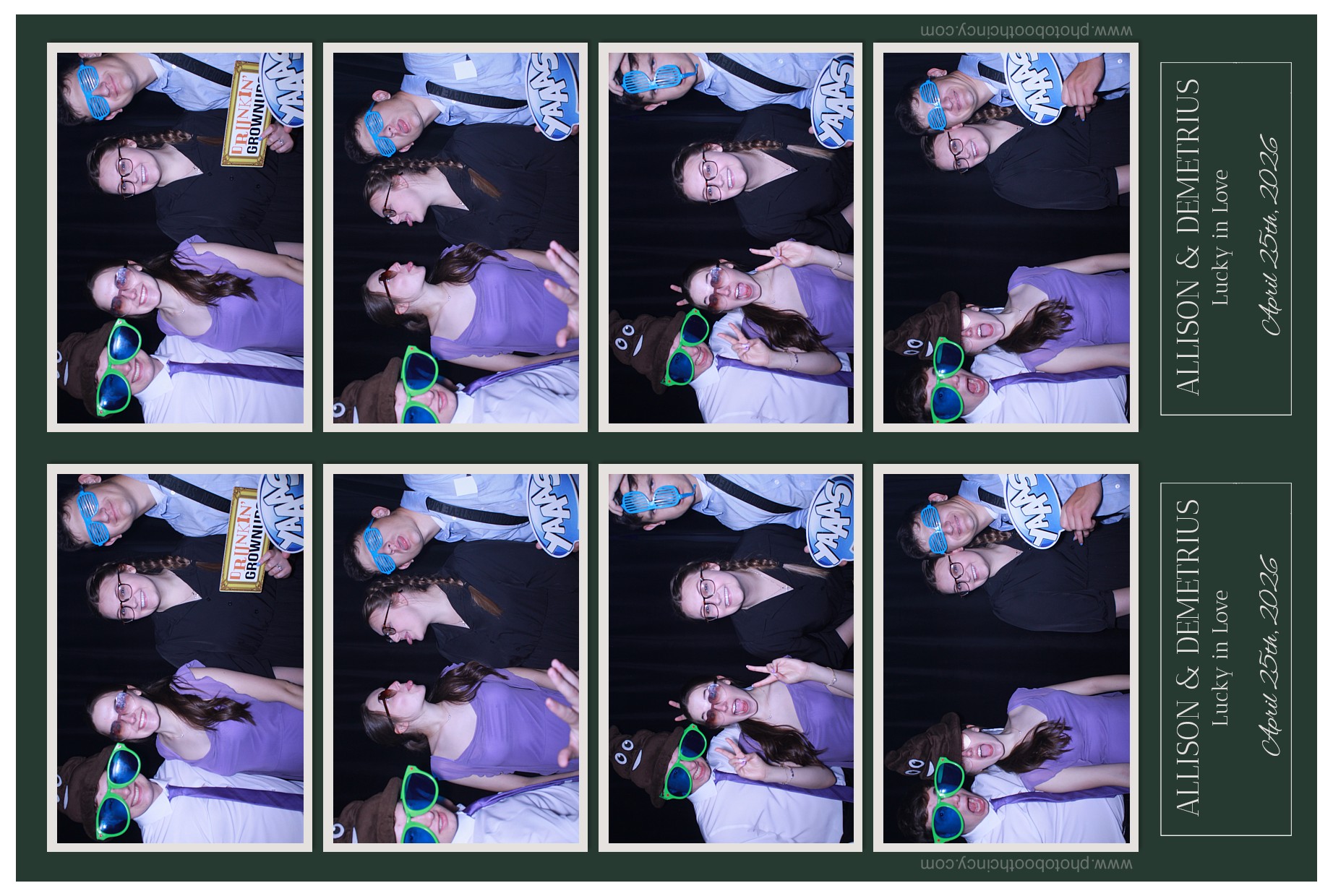 Allison & Demetrius Reception | View more photos from the event at gallery.photoboothcincy.com/u/PhotoBoothCincy/Allison-Demetrius-Reception