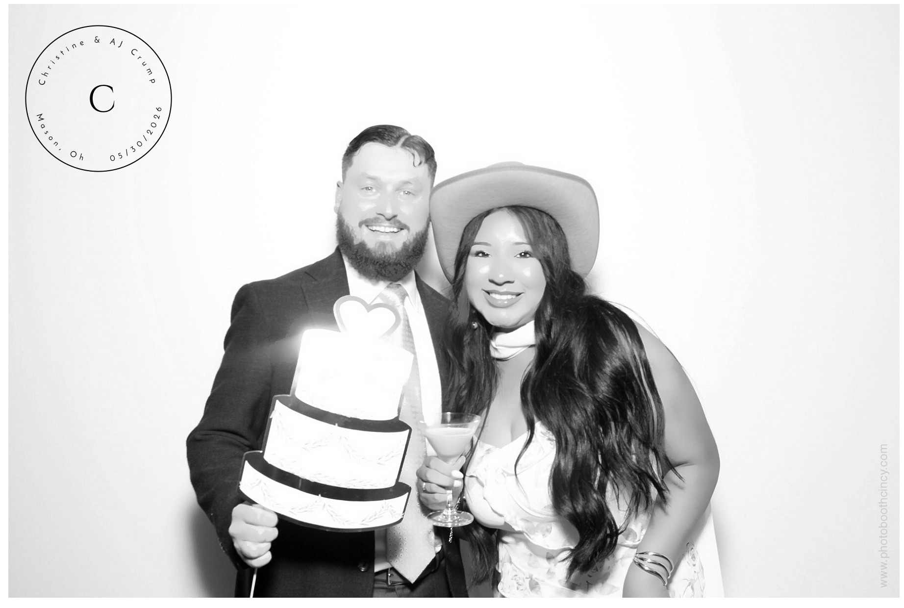 Christine & AJ  | View more photos from the event at gallery.photoboothcincy.com/u/PhotoBoothCincy/Christine-AJ