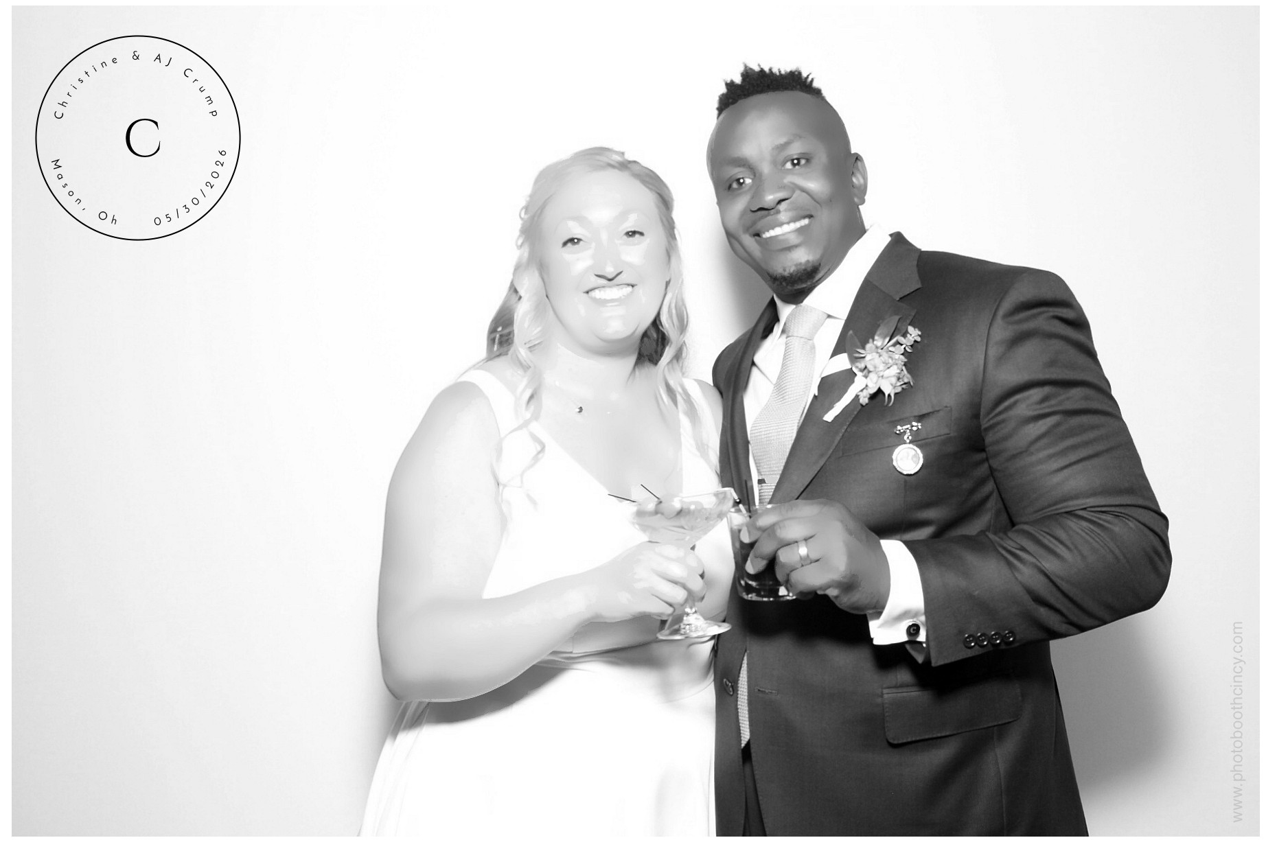 Christine & AJ  | View more photos from the event at gallery.photoboothcincy.com/u/PhotoBoothCincy/Christine-AJ