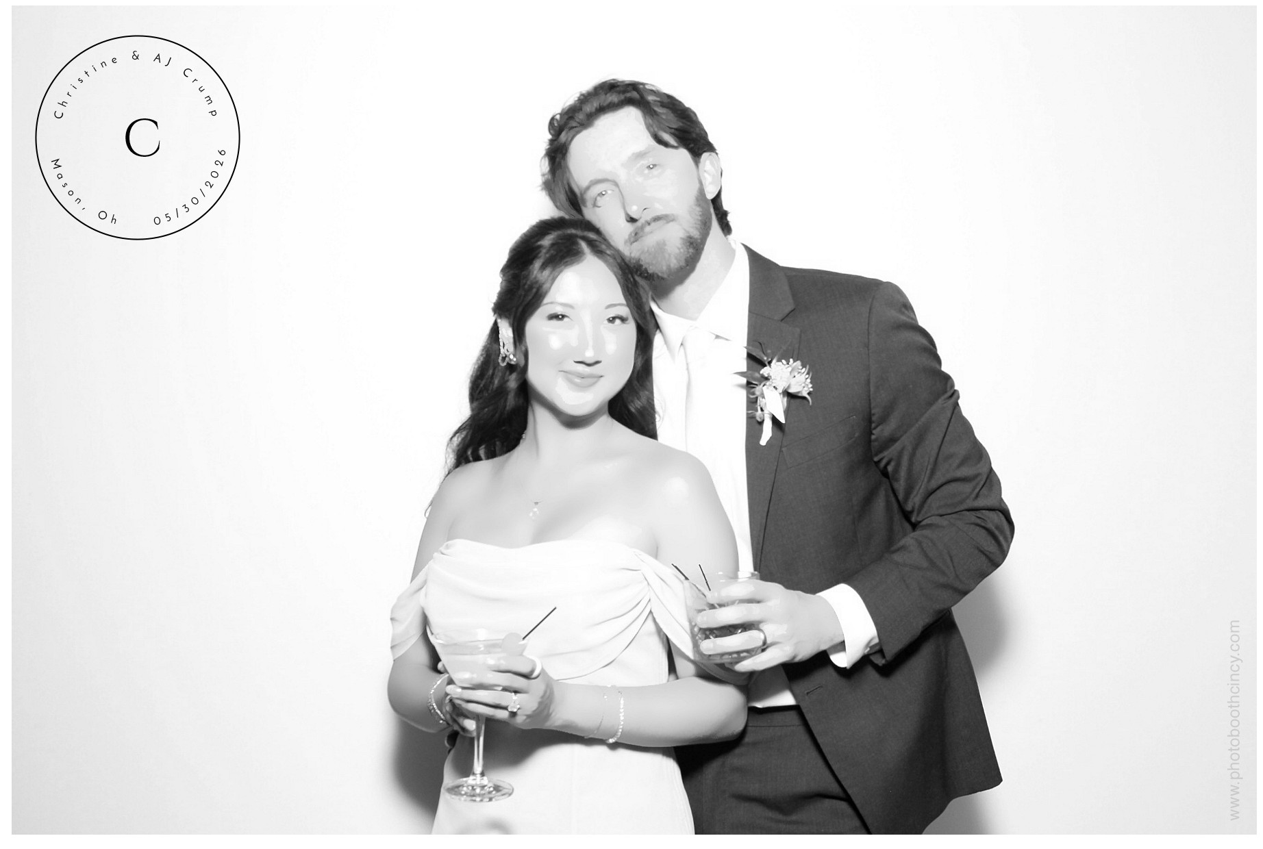 Christine & AJ  | View more photos from the event at gallery.photoboothcincy.com/u/PhotoBoothCincy/Christine-AJ