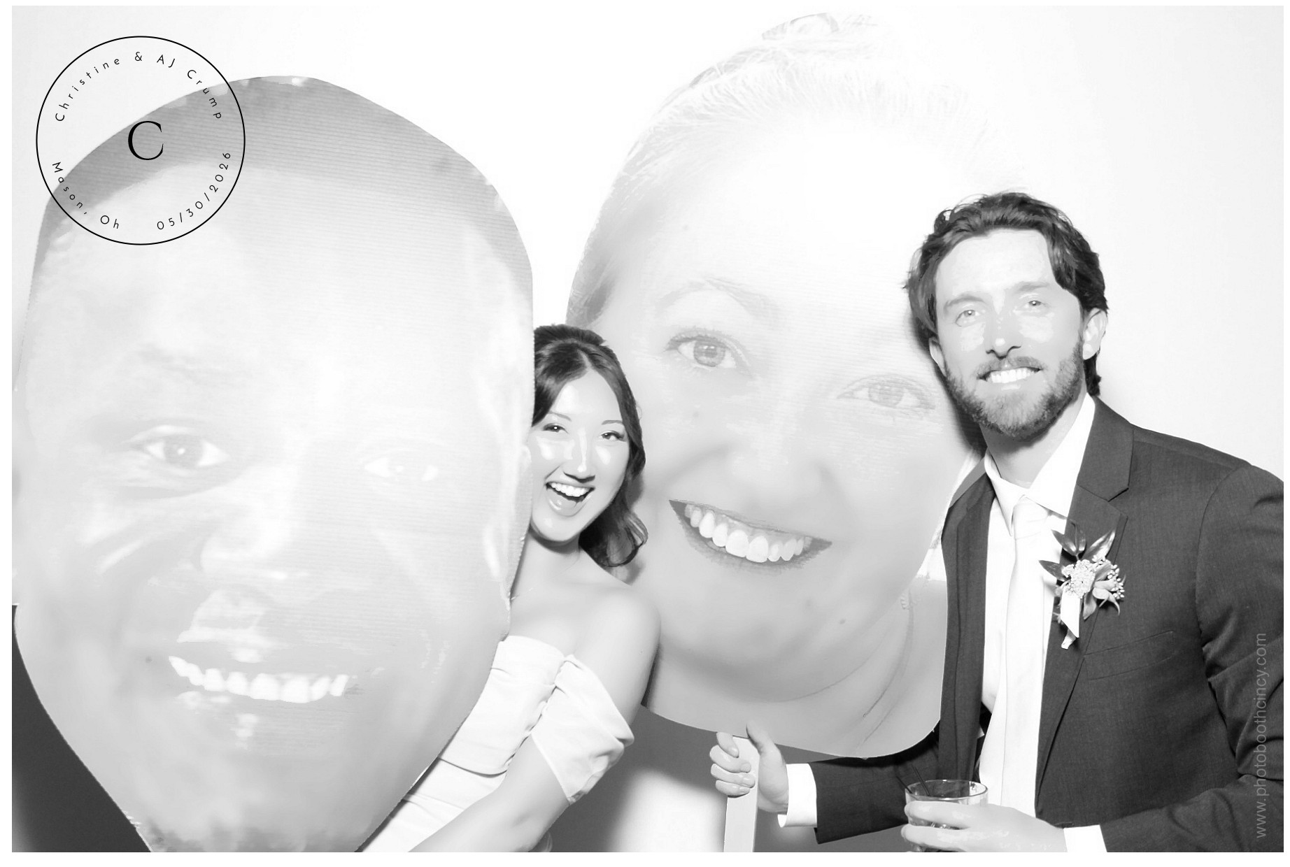 Christine & AJ  | View more photos from the event at gallery.photoboothcincy.com/u/PhotoBoothCincy/Christine-AJ