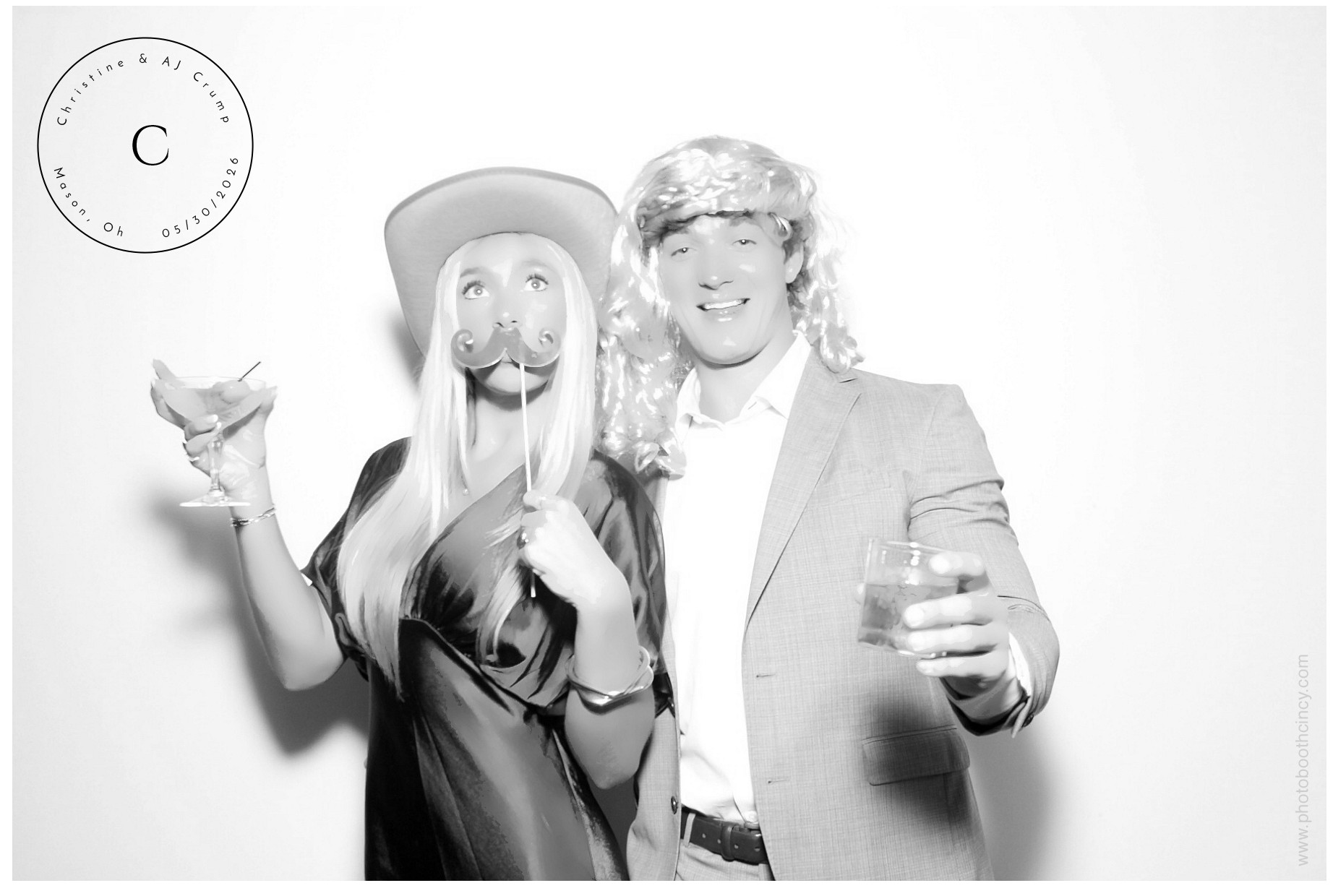 Christine & AJ  | View more photos from the event at gallery.photoboothcincy.com/u/PhotoBoothCincy/Christine-AJ