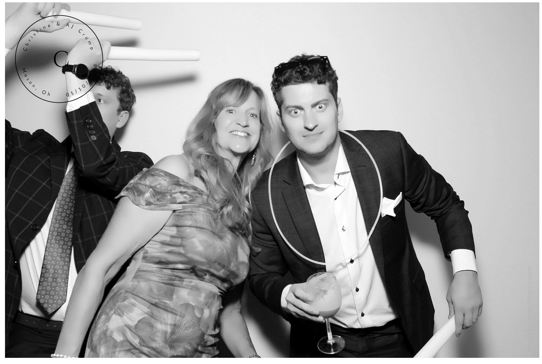 Christine & AJ  | View more photos from the event at gallery.photoboothcincy.com/u/PhotoBoothCincy/Christine-AJ
