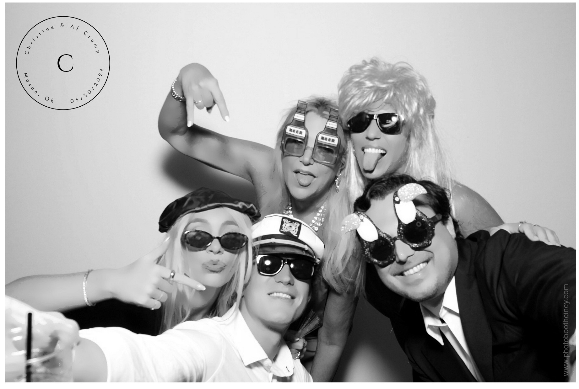 Christine & AJ  | View more photos from the event at gallery.photoboothcincy.com/u/PhotoBoothCincy/Christine-AJ