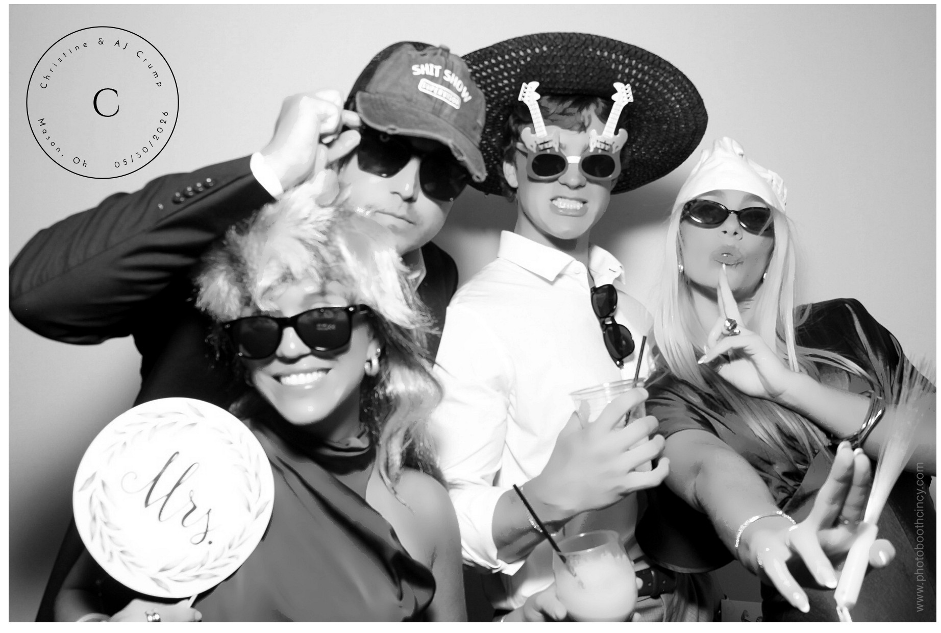 Christine & AJ  | View more photos from the event at gallery.photoboothcincy.com/u/PhotoBoothCincy/Christine-AJ