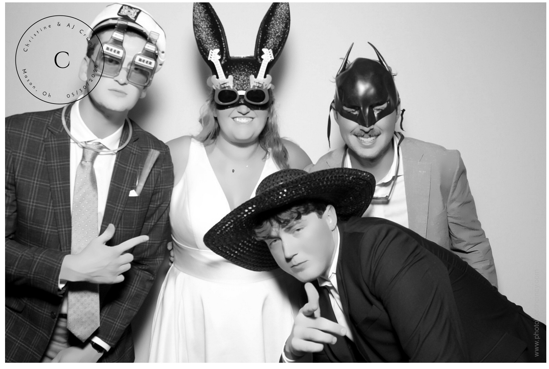 Christine & AJ  | View more photos from the event at gallery.photoboothcincy.com/u/PhotoBoothCincy/Christine-AJ