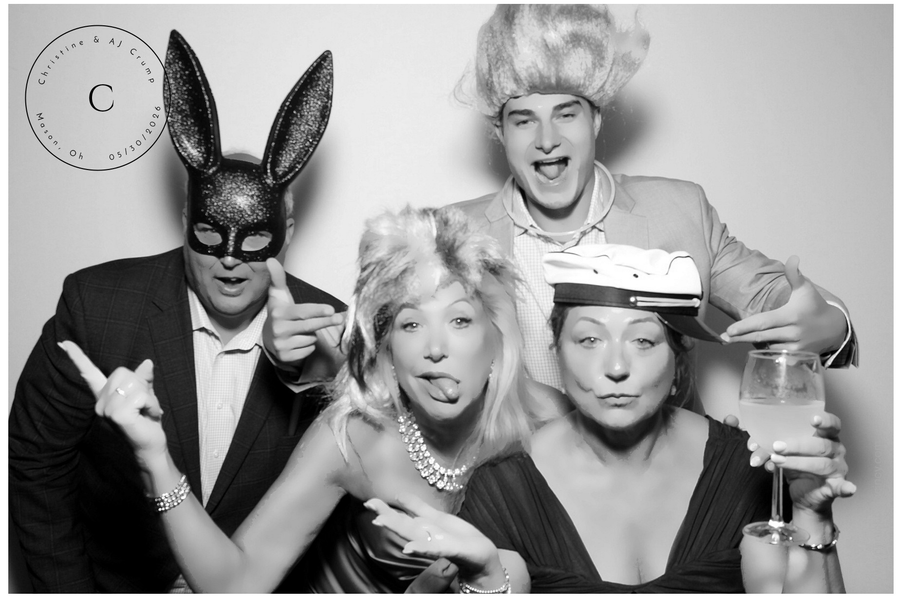 Christine & AJ  | View more photos from the event at gallery.photoboothcincy.com/u/PhotoBoothCincy/Christine-AJ