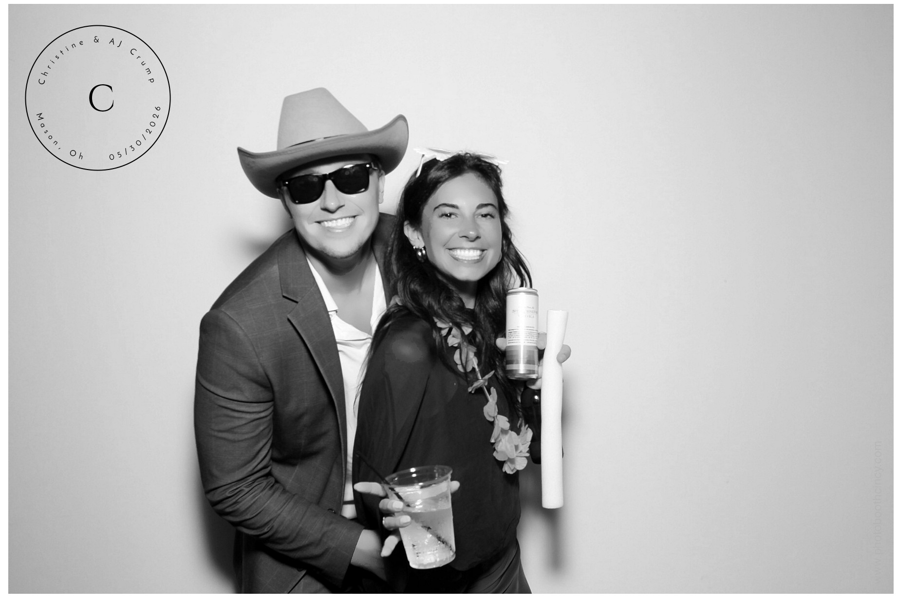 Christine & AJ  | View more photos from the event at gallery.photoboothcincy.com/u/PhotoBoothCincy/Christine-AJ