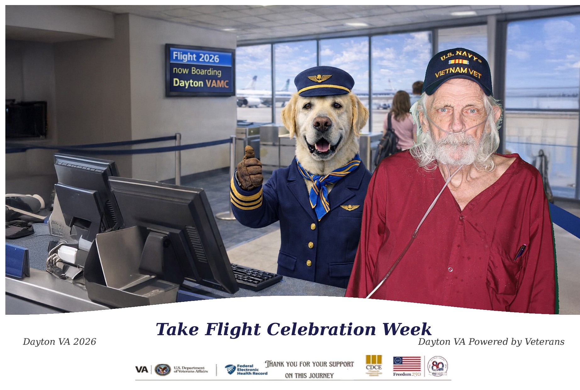 Dayton VAMC 2026 Take Flight Celebration Week | View more photos from the event at gallery.photoboothcincy.com/u/PhotoBoothCincy/Dayton-VAMC-2026-Take-Flight-Celebration-Week