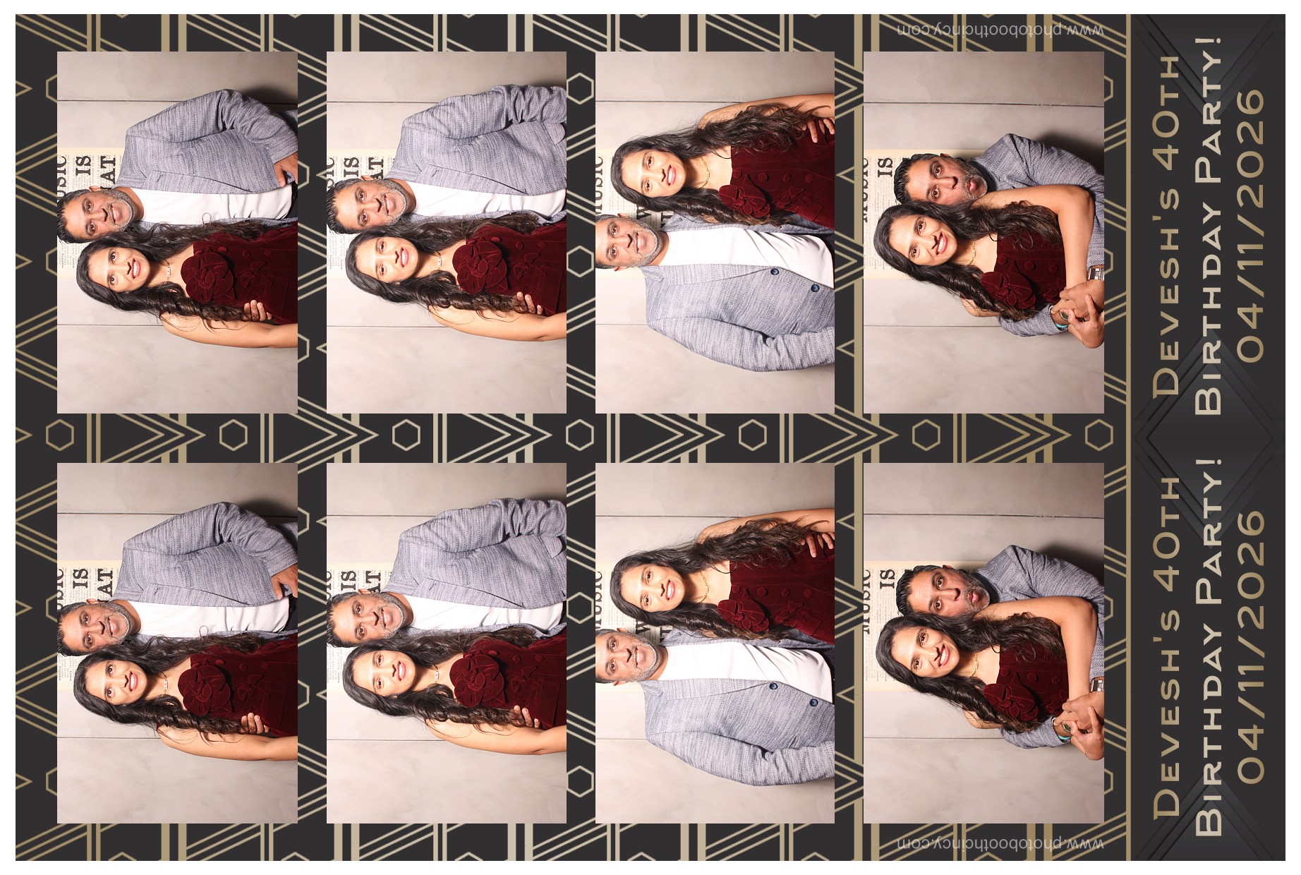 Devesh's 40th Birthday Party!! | View more photos from the event at gallery.photoboothcincy.com/u/PhotoBoothCincy/Deveshs-40th-Birthday-Party