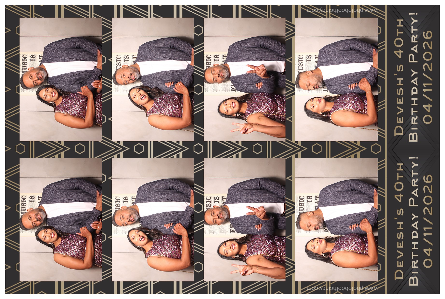 Devesh's 40th Birthday Party!! | View more photos from the event at gallery.photoboothcincy.com/u/PhotoBoothCincy/Deveshs-40th-Birthday-Party