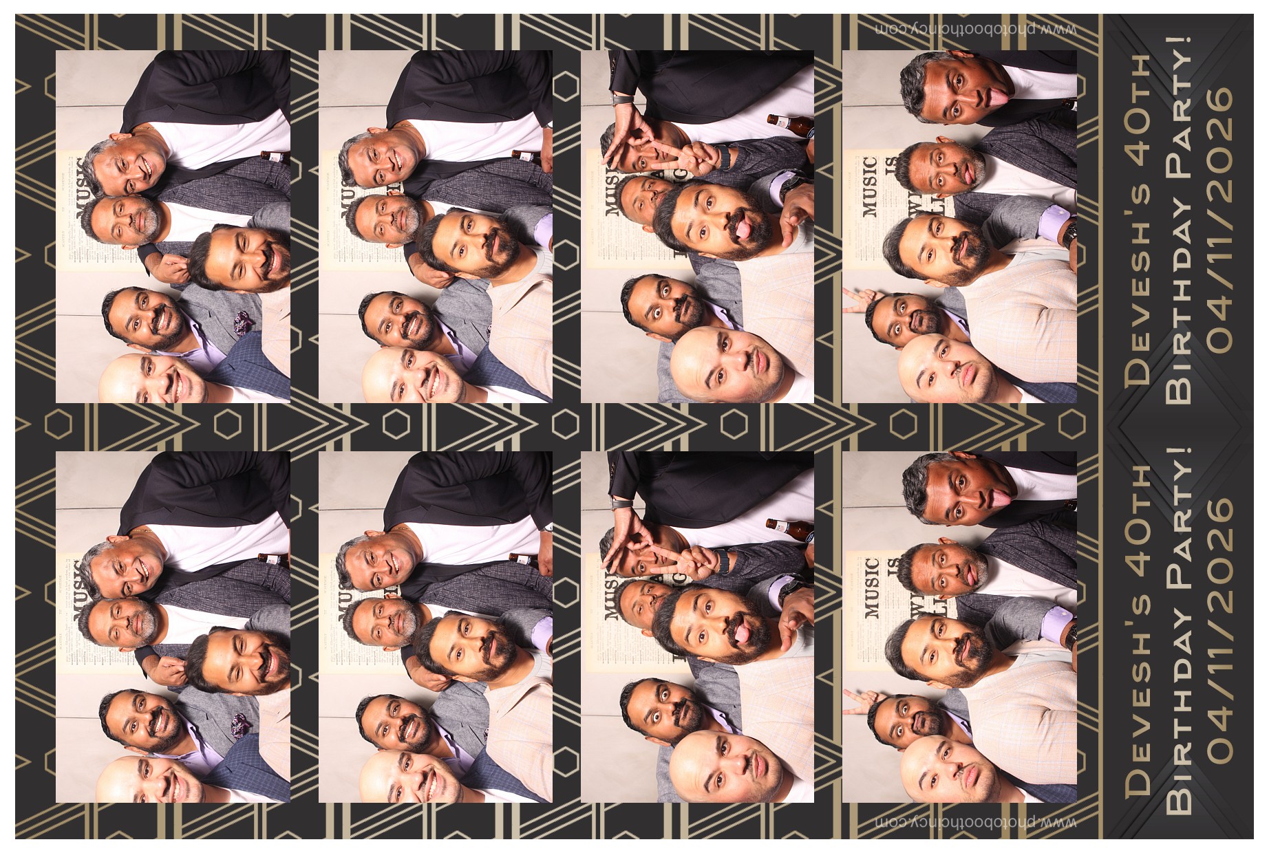 Devesh's 40th Birthday Party!! | View more photos from the event at gallery.photoboothcincy.com/u/PhotoBoothCincy/Deveshs-40th-Birthday-Party