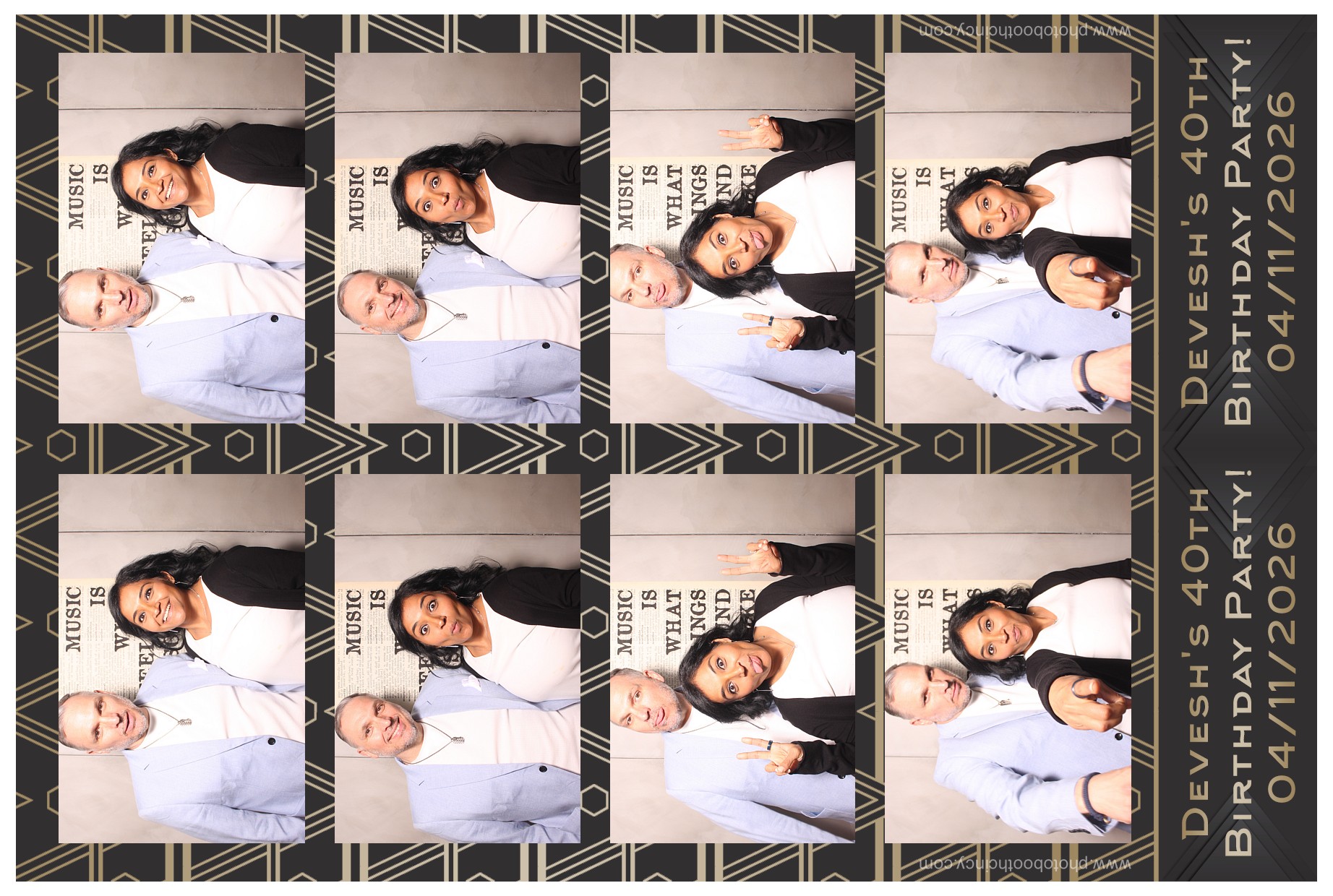 Devesh's 40th Birthday Party!! | View more photos from the event at gallery.photoboothcincy.com/u/PhotoBoothCincy/Deveshs-40th-Birthday-Party