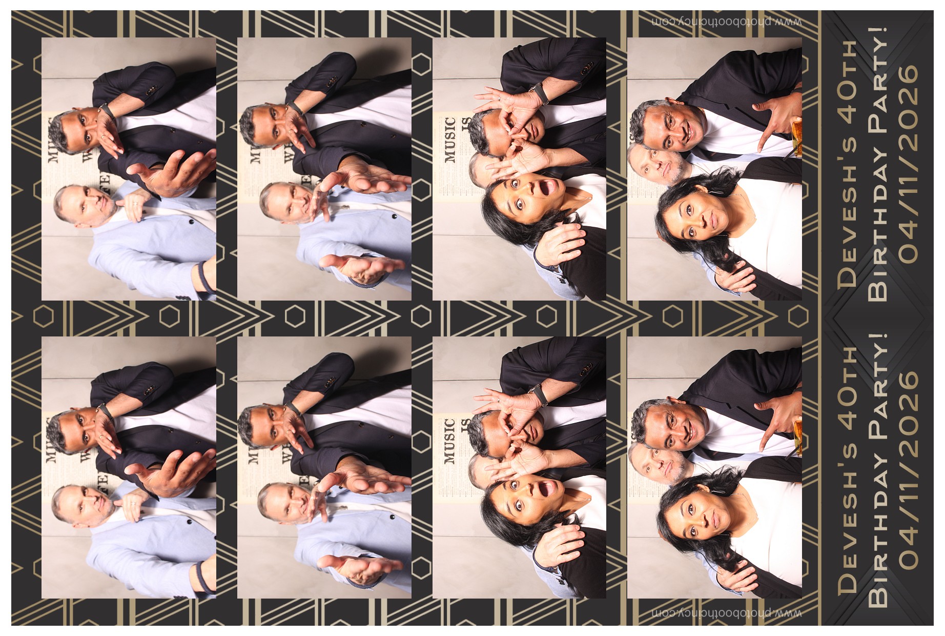 Devesh's 40th Birthday Party!! | View more photos from the event at gallery.photoboothcincy.com/u/PhotoBoothCincy/Deveshs-40th-Birthday-Party
