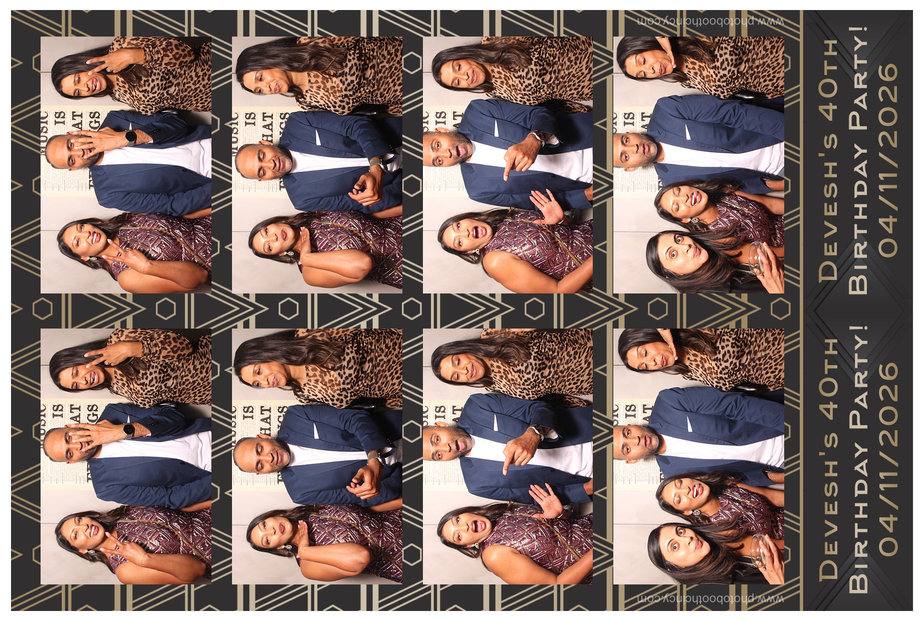 Devesh's 40th Birthday Party!! | View more photos from the event at gallery.photoboothcincy.com/u/PhotoBoothCincy/Deveshs-40th-Birthday-Party
