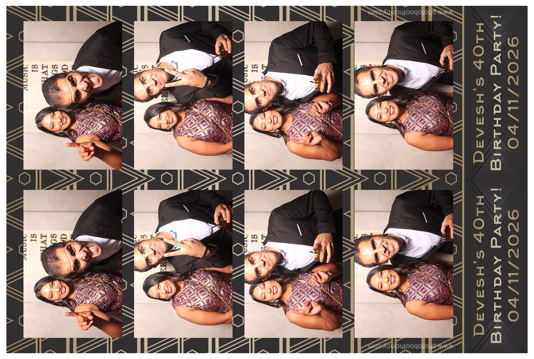 Devesh's 40th Birthday Party!! | View more photos from the event at gallery.photoboothcincy.com/u/PhotoBoothCincy/Deveshs-40th-Birthday-Party