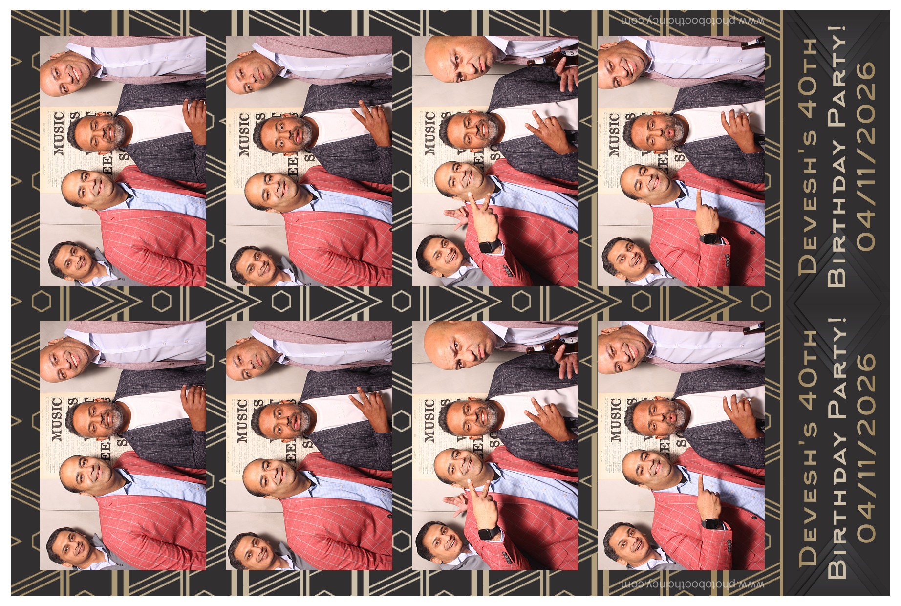 Devesh's 40th Birthday Party!! | View more photos from the event at gallery.photoboothcincy.com/u/PhotoBoothCincy/Deveshs-40th-Birthday-Party