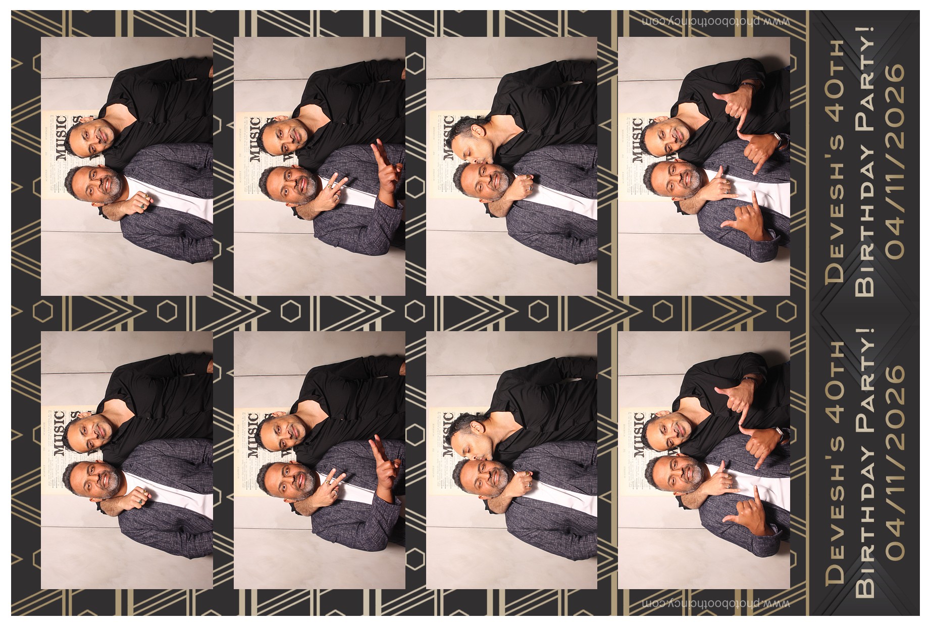 Devesh's 40th Birthday Party!! | View more photos from the event at gallery.photoboothcincy.com/u/PhotoBoothCincy/Deveshs-40th-Birthday-Party