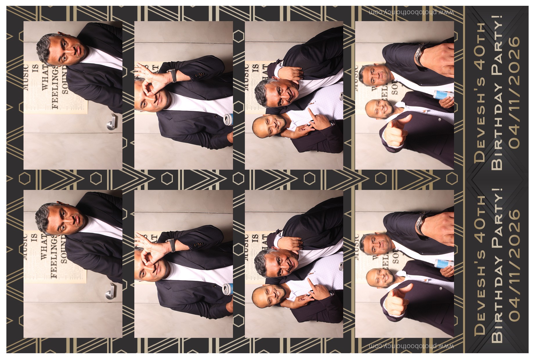 Devesh's 40th Birthday Party!! | View more photos from the event at gallery.photoboothcincy.com/u/PhotoBoothCincy/Deveshs-40th-Birthday-Party
