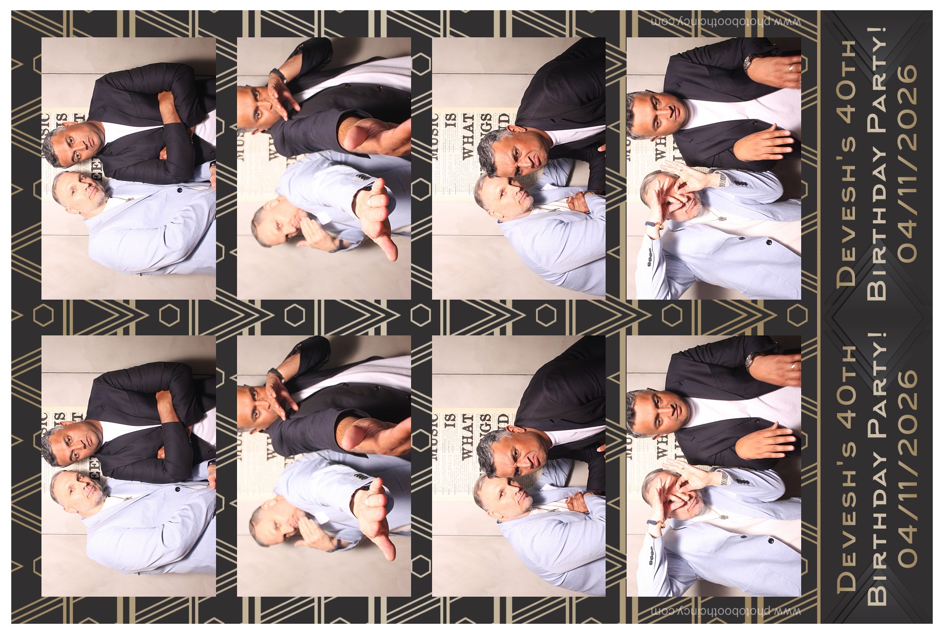 Devesh's 40th Birthday Party!! | View more photos from the event at gallery.photoboothcincy.com/u/PhotoBoothCincy/Deveshs-40th-Birthday-Party