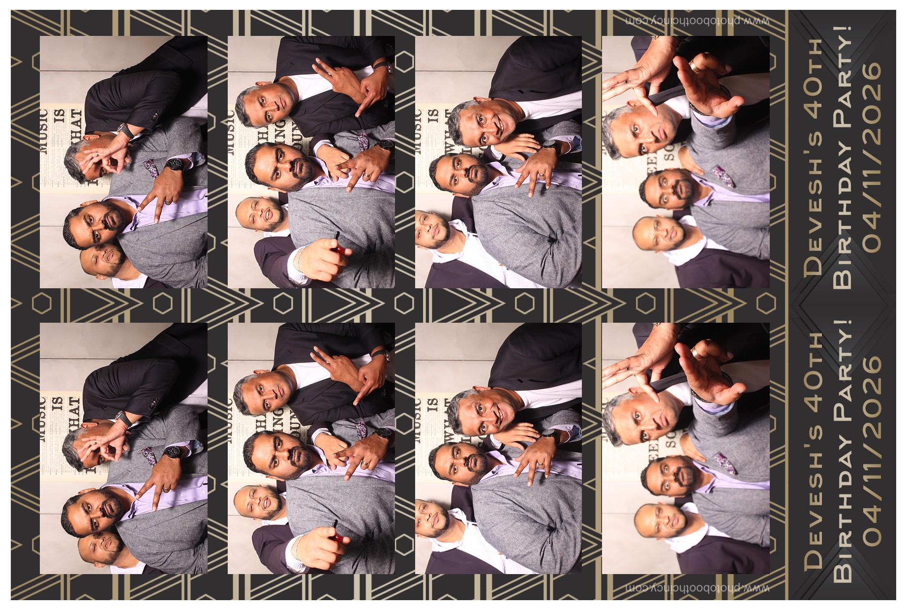 Devesh's 40th Birthday Party!! | View more photos from the event at gallery.photoboothcincy.com/u/PhotoBoothCincy/Deveshs-40th-Birthday-Party