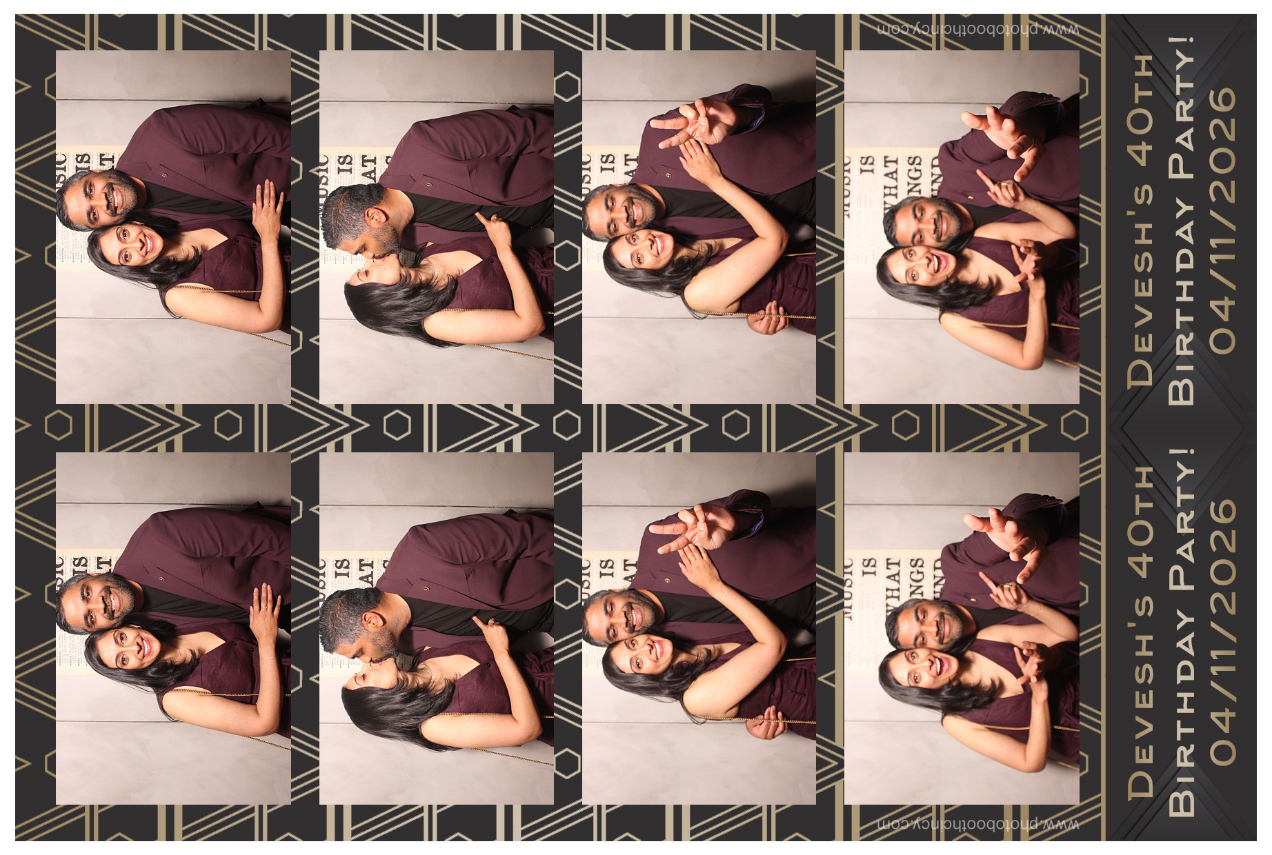 Devesh's 40th Birthday Party!! | View more photos from the event at gallery.photoboothcincy.com/u/PhotoBoothCincy/Deveshs-40th-Birthday-Party