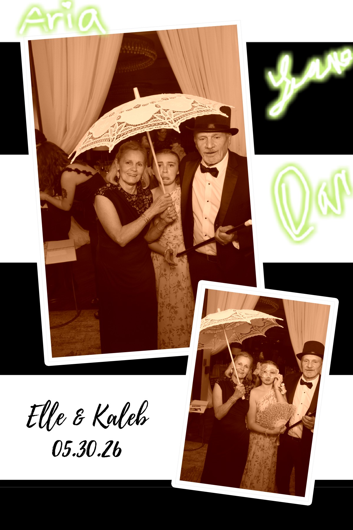 Elle & Kaleb | View more photos from the event at gallery.photoboothcincy.com/u/PhotoBoothCincy/Elle-Kaleb