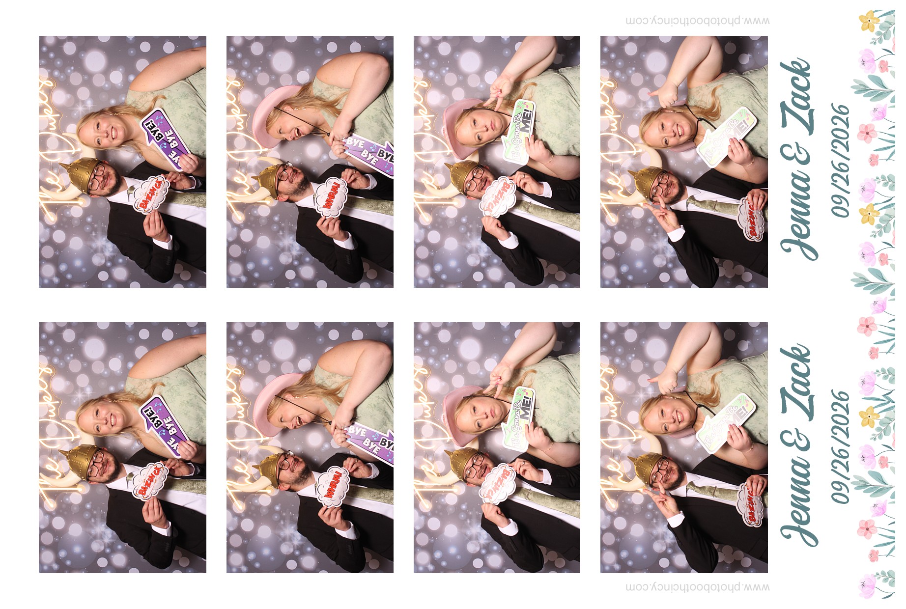 Jenna & Zack Reception | View more photos from the event at gallery.photoboothcincy.com/u/PhotoBoothCincy/Jenna-Zack-Reception