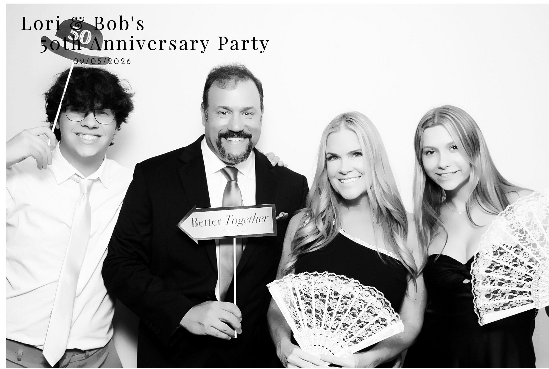 Lori & Bob's 50th Anniversary | View more photos from the event at gallery.photoboothcincy.com/u/PhotoBoothCincy/Lori-Bobs-50th-Anniversary