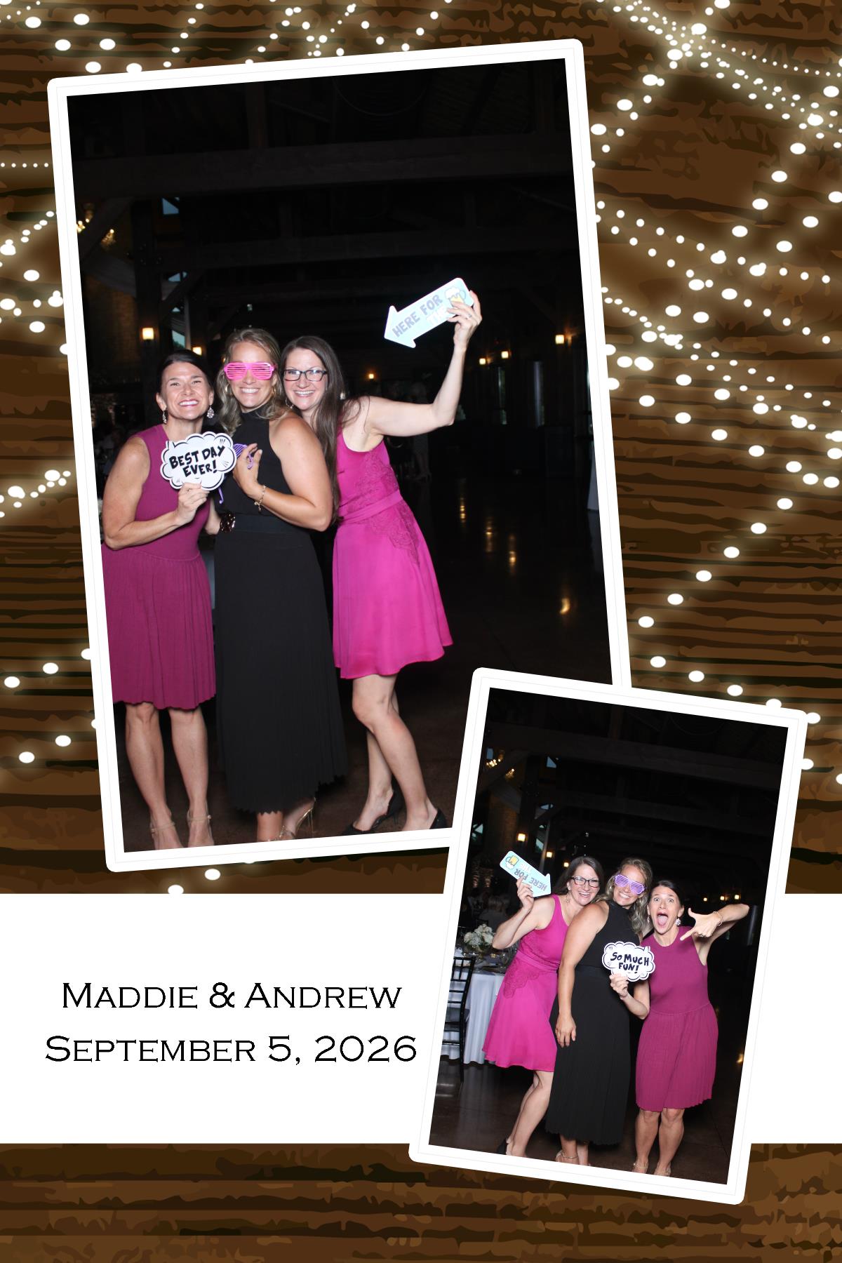 Maddie & Andrews | View more photos from the event at gallery.photoboothcincy.com/u/PhotoBoothCincy/Maddie-Andrews