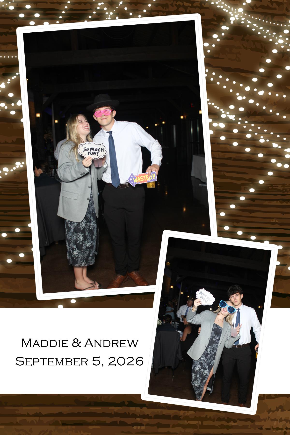 Maddie & Andrews | View more photos from the event at gallery.photoboothcincy.com/u/PhotoBoothCincy/Maddie-Andrews