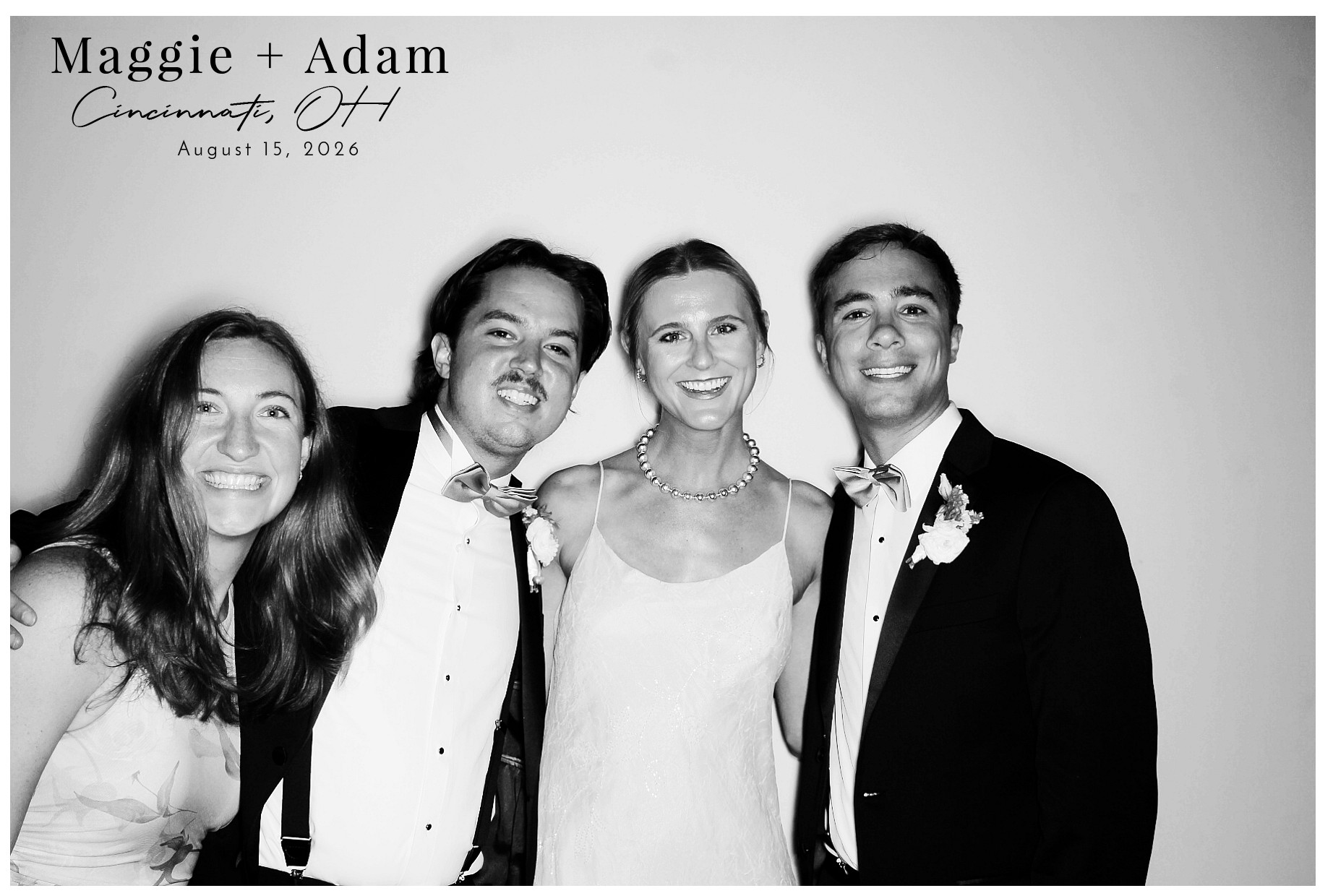 Maggie & Adam | View more photos from the event at gallery.photoboothcincy.com/u/PhotoBoothCincy/Maggie-Adam