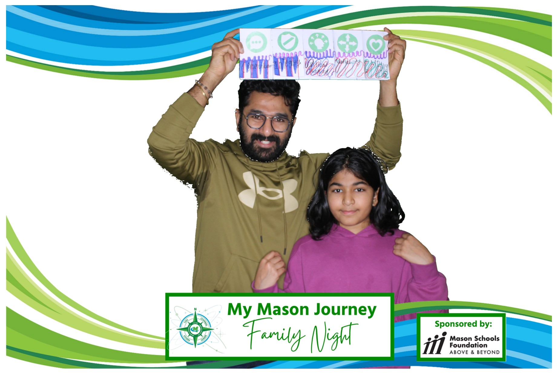 Mason Family Night | View more photos from the event at gallery.photoboothcincy.com/u/PhotoBoothCincy/Mason-Family-Night