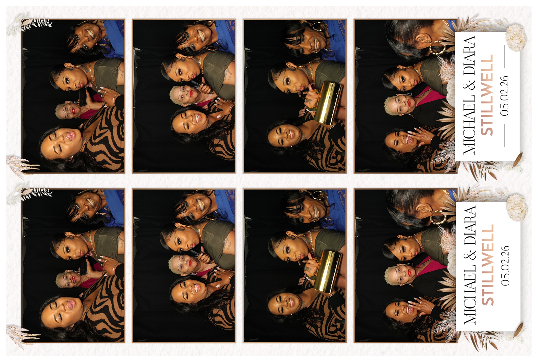Michael and Diara's Wedding | View more photos from the event at gallery.photoboothcincy.com/u/PhotoBoothCincy/Michael-and-Diaras-Wedding