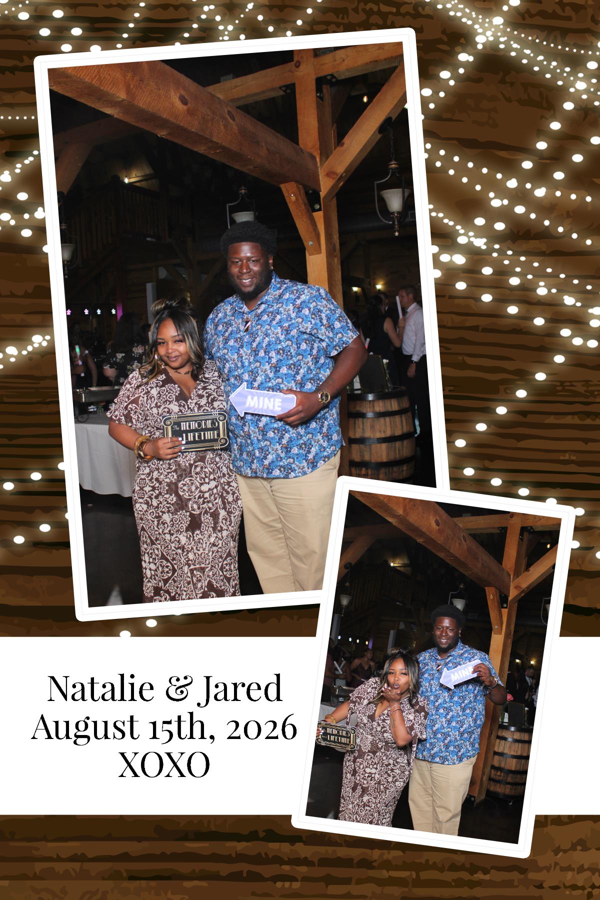 Natalie & Jared | View more photos from the event at gallery.photoboothcincy.com/u/PhotoBoothCincy/Natalie-Jared
