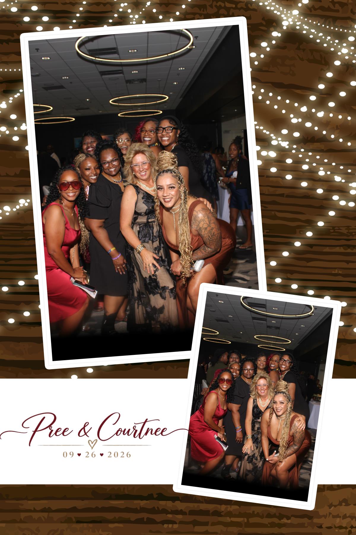Pree & Courtnee Wedding | View more photos from the event at gallery.photoboothcincy.com/u/PhotoBoothCincy/Pree-Courtnee-Wedding