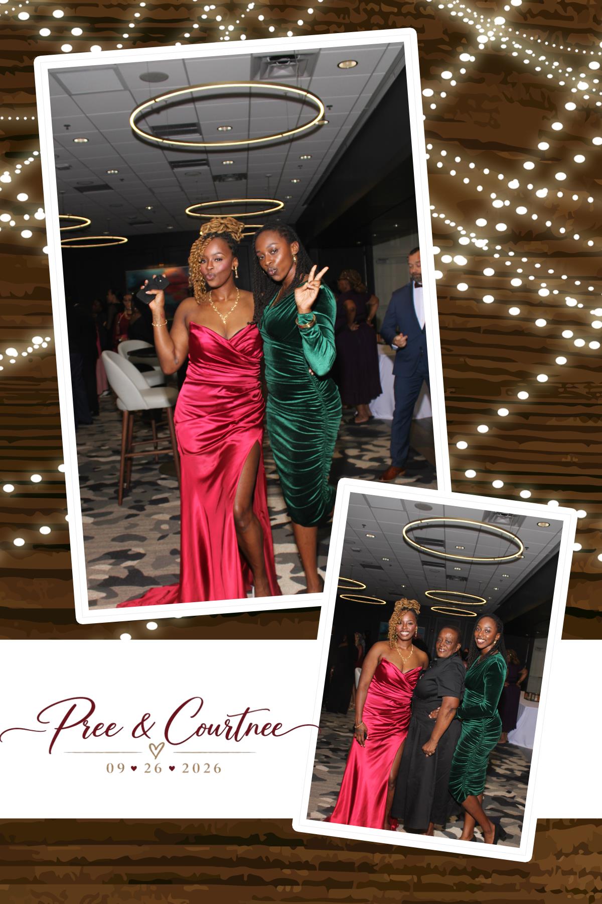 Pree & Courtnee Wedding | View more photos from the event at gallery.photoboothcincy.com/u/PhotoBoothCincy/Pree-Courtnee-Wedding