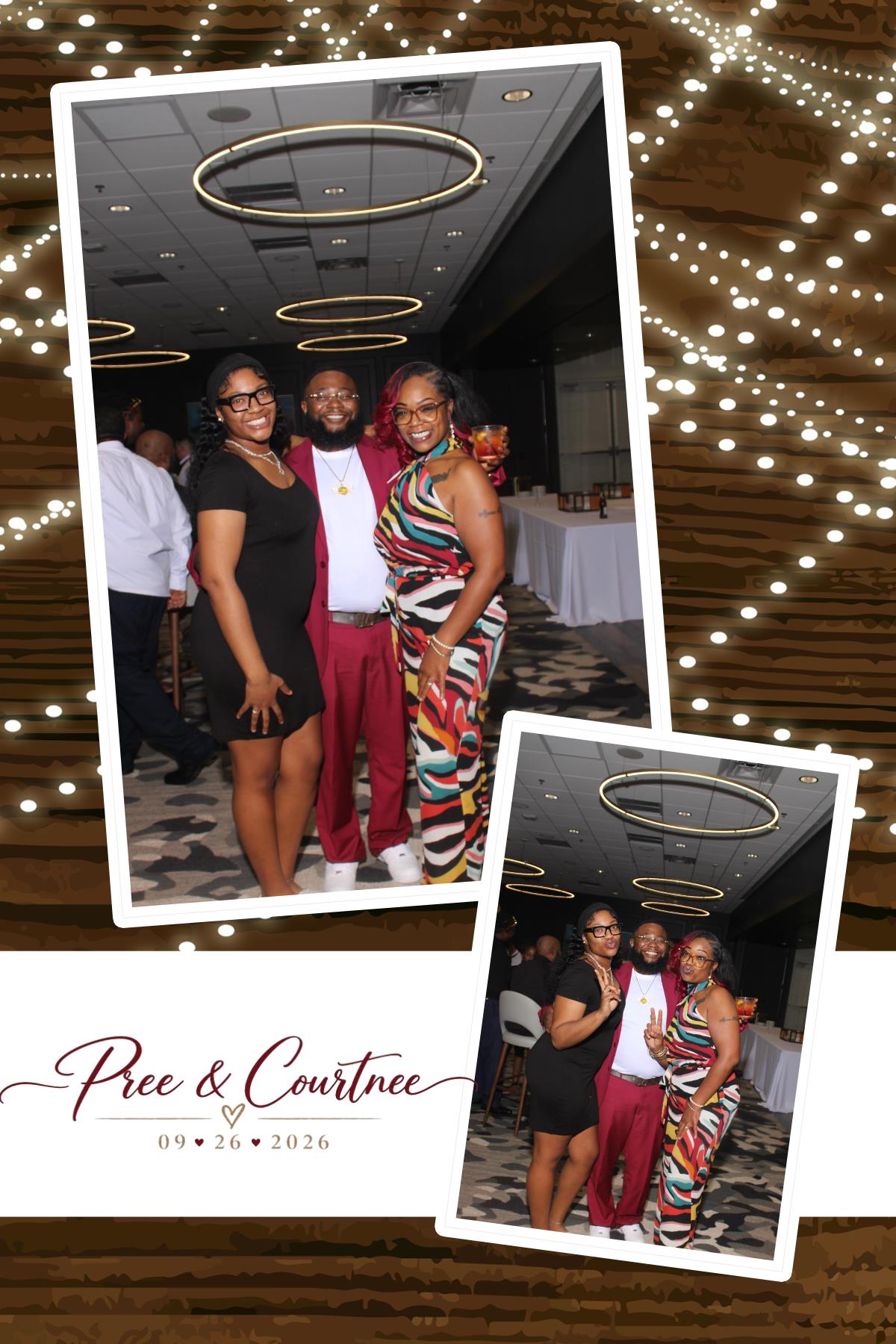 Pree & Courtnee Wedding | View more photos from the event at gallery.photoboothcincy.com/u/PhotoBoothCincy/Pree-Courtnee-Wedding