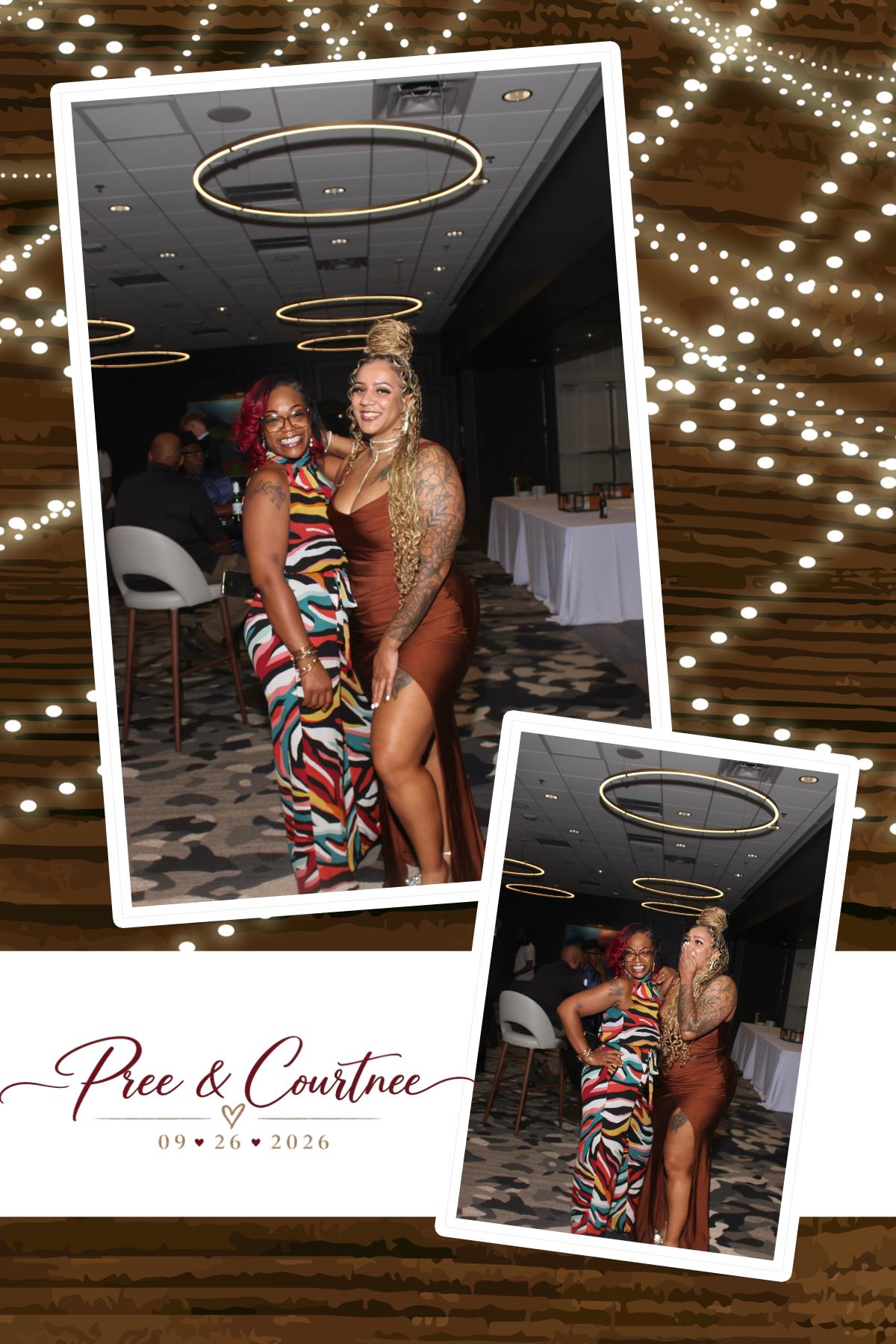 Pree & Courtnee Wedding | View more photos from the event at gallery.photoboothcincy.com/u/PhotoBoothCincy/Pree-Courtnee-Wedding