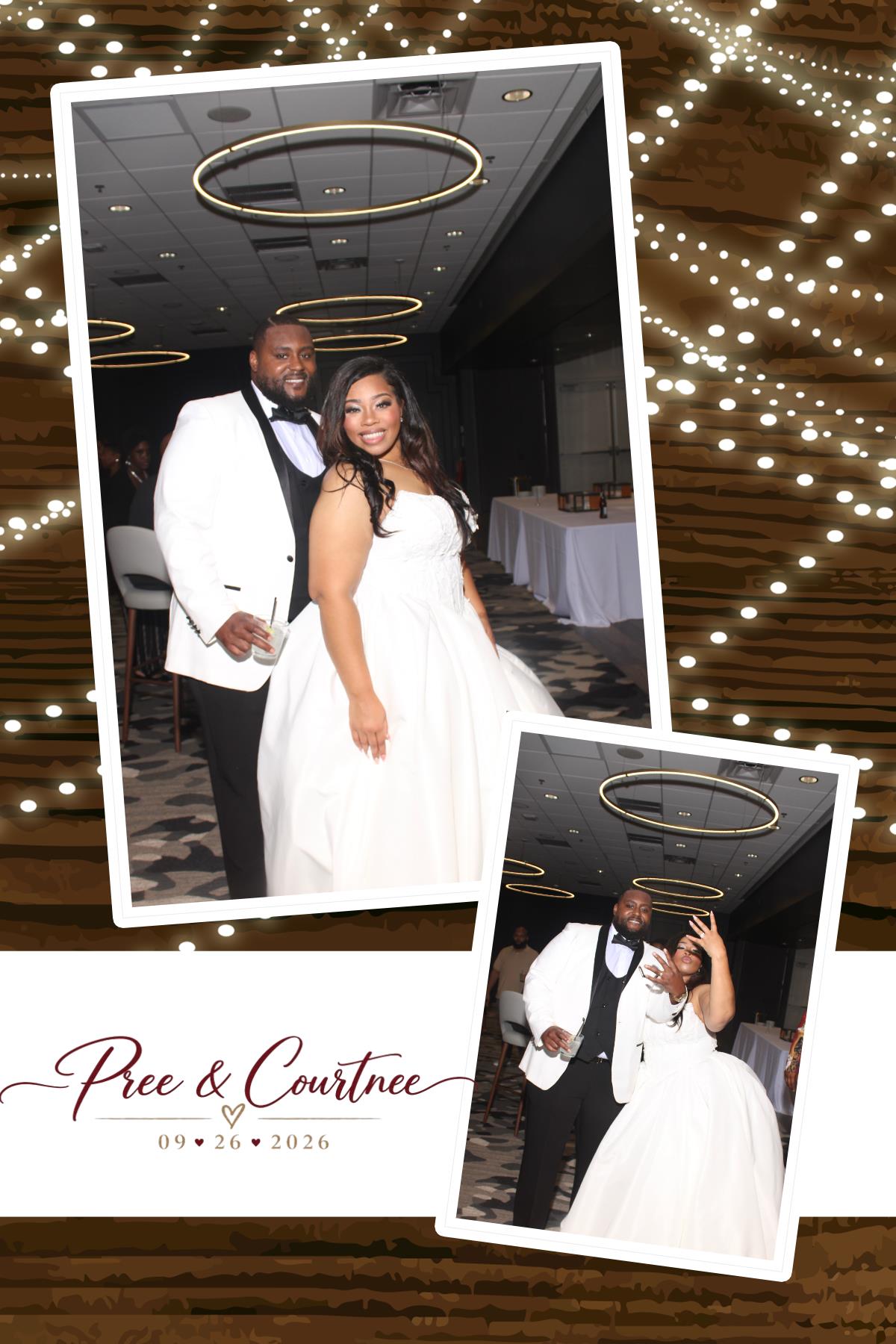 Pree & Courtnee Wedding | View more photos from the event at gallery.photoboothcincy.com/u/PhotoBoothCincy/Pree-Courtnee-Wedding