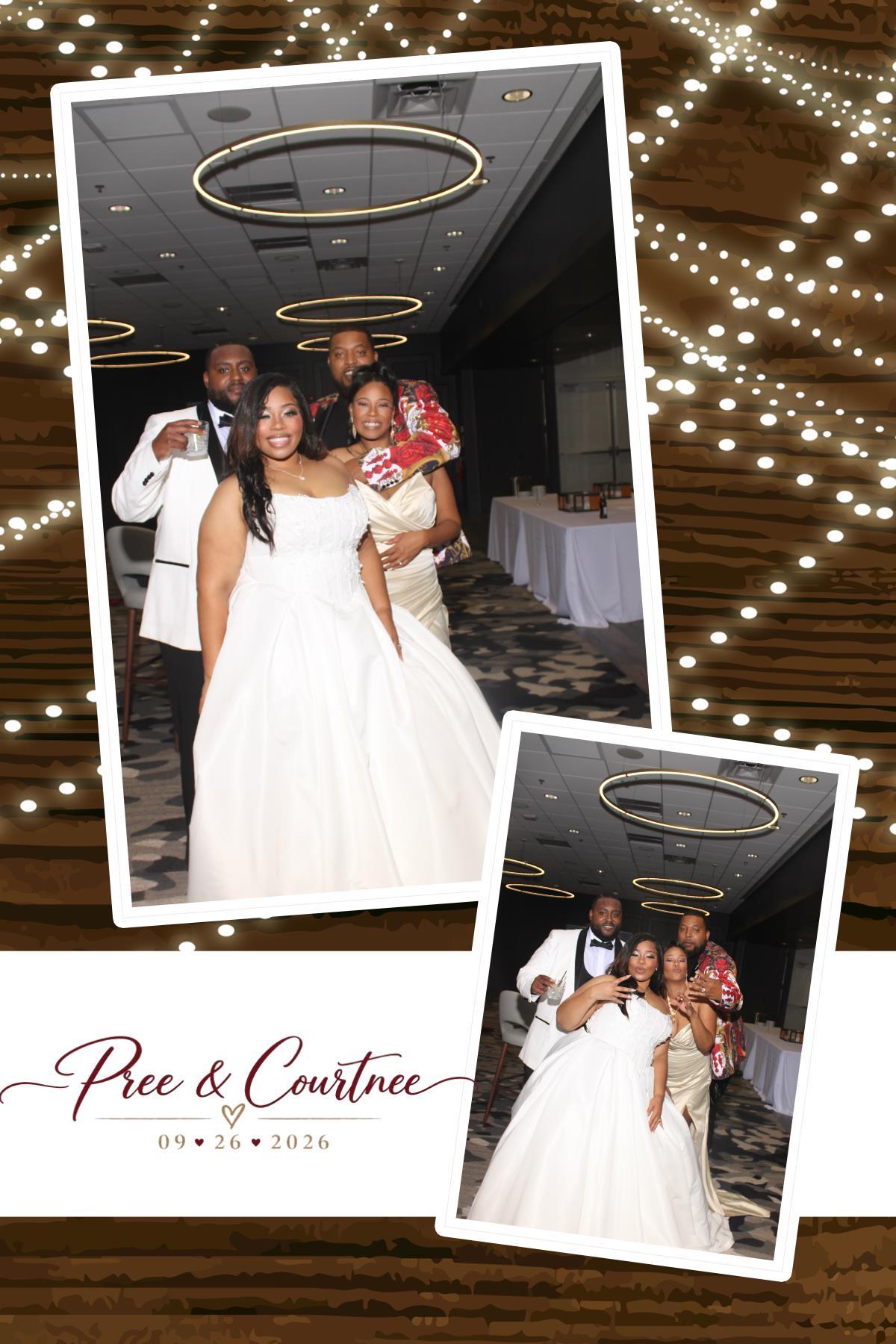 Pree & Courtnee Wedding | View more photos from the event at gallery.photoboothcincy.com/u/PhotoBoothCincy/Pree-Courtnee-Wedding