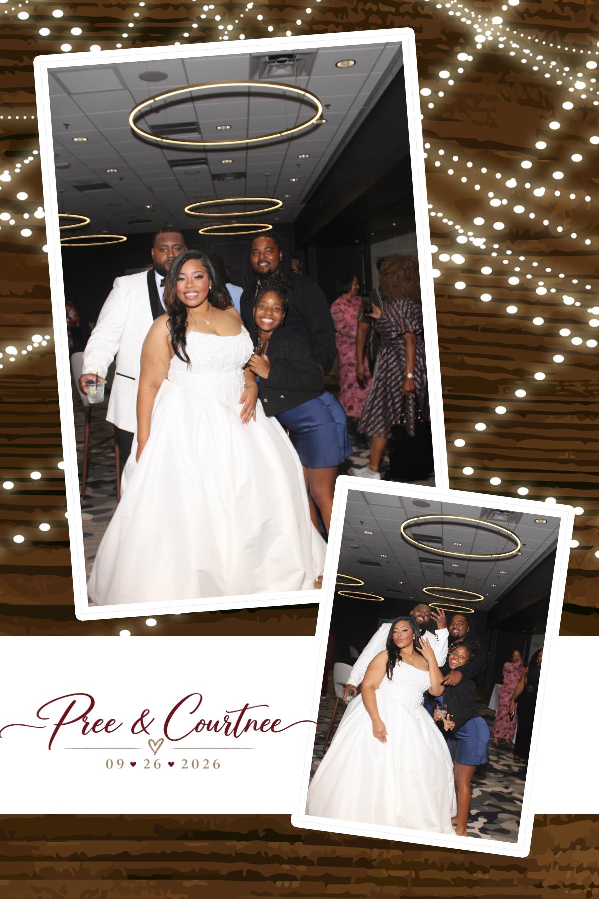 Pree & Courtnee Wedding | View more photos from the event at gallery.photoboothcincy.com/u/PhotoBoothCincy/Pree-Courtnee-Wedding