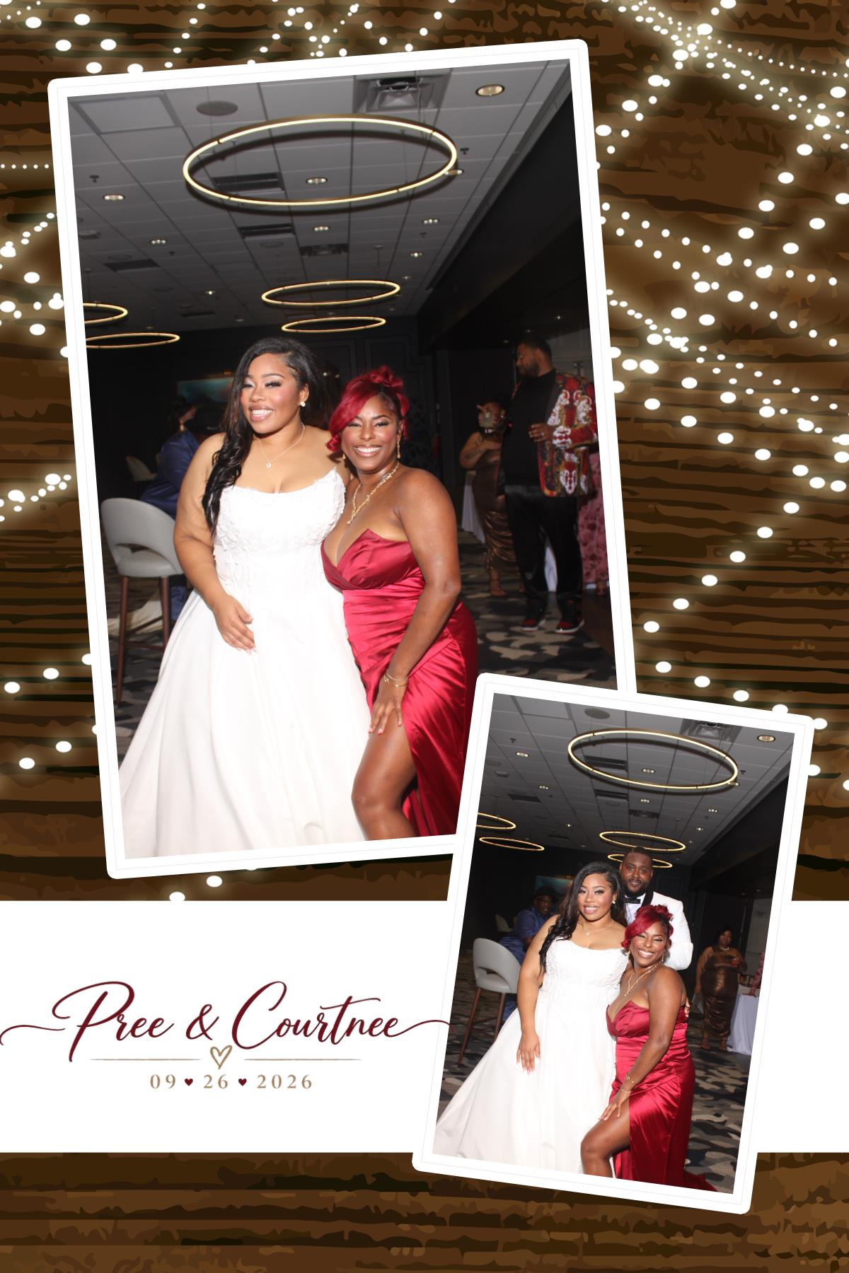 Pree & Courtnee Wedding | View more photos from the event at gallery.photoboothcincy.com/u/PhotoBoothCincy/Pree-Courtnee-Wedding