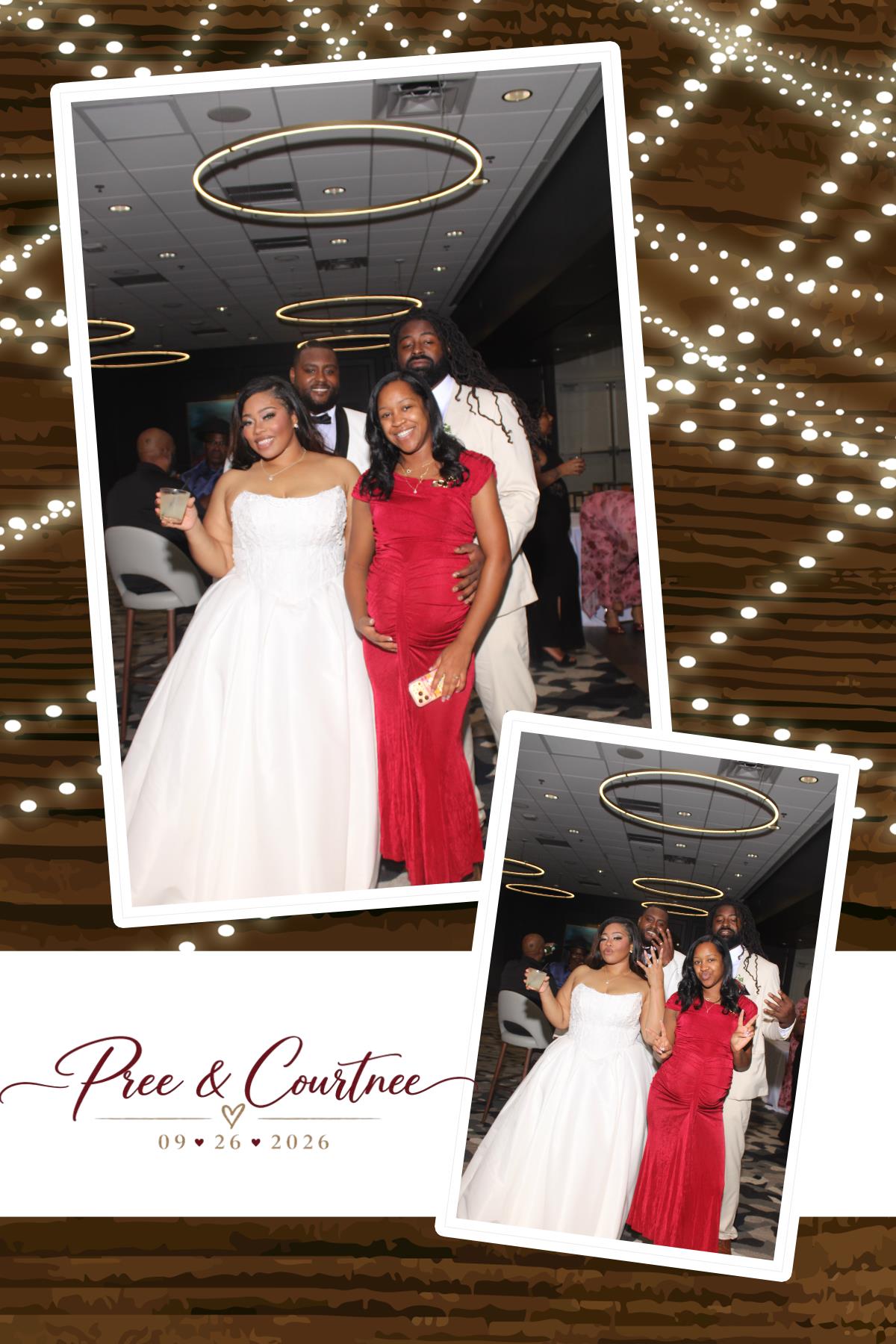 Pree & Courtnee Wedding | View more photos from the event at gallery.photoboothcincy.com/u/PhotoBoothCincy/Pree-Courtnee-Wedding