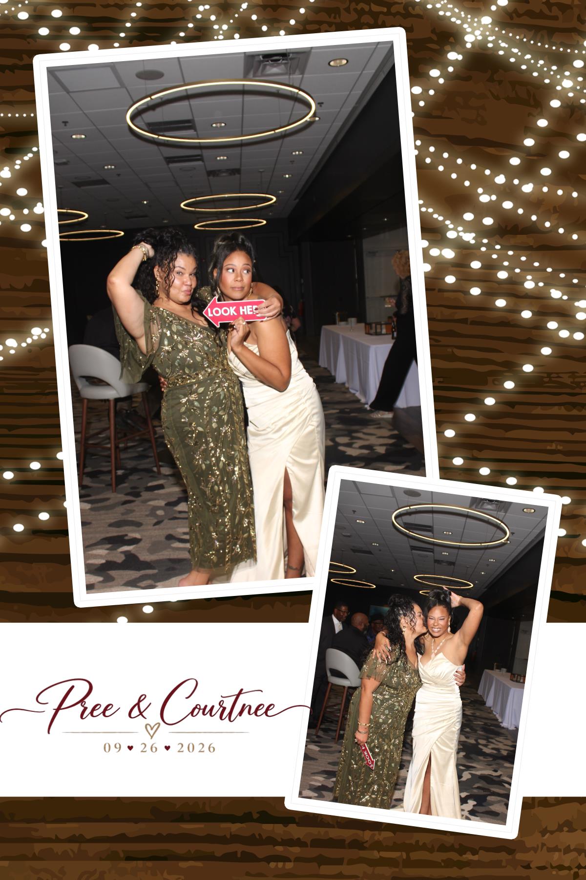 Pree & Courtnee Wedding | View more photos from the event at gallery.photoboothcincy.com/u/PhotoBoothCincy/Pree-Courtnee-Wedding