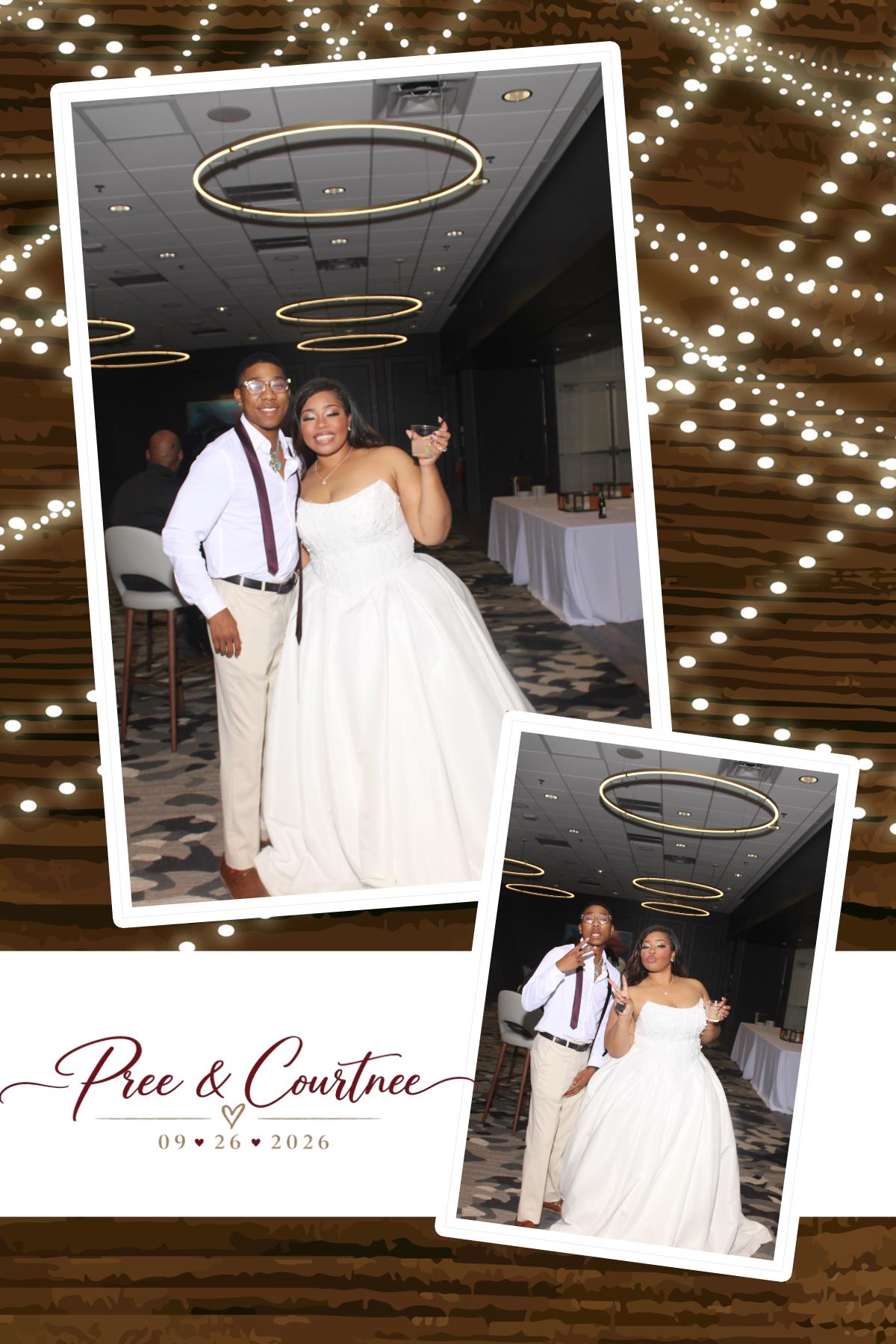 Pree & Courtnee Wedding | View more photos from the event at gallery.photoboothcincy.com/u/PhotoBoothCincy/Pree-Courtnee-Wedding