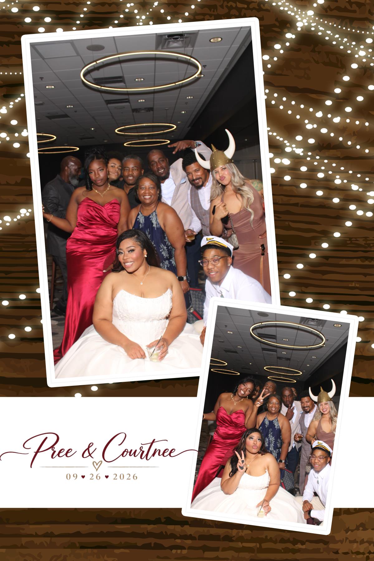 Pree & Courtnee Wedding | View more photos from the event at gallery.photoboothcincy.com/u/PhotoBoothCincy/Pree-Courtnee-Wedding